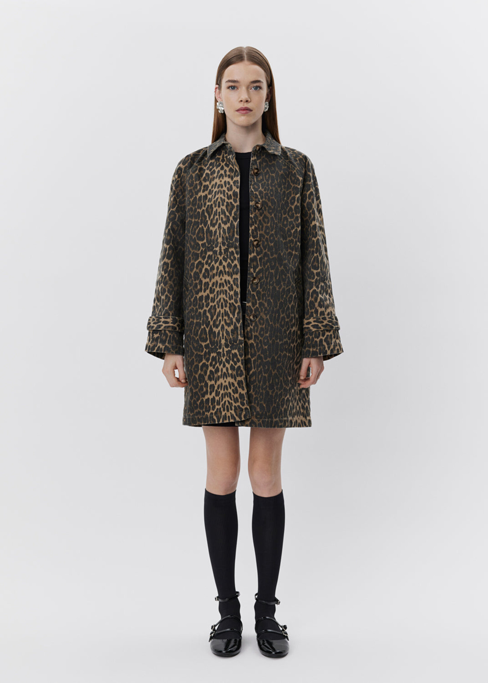 Sofie Schnoor Filipasw Trench Coat - Light Brown Leopard
