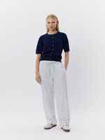 Sofie Schnoor Abigailsw Trousers - Antique White W/Blue
