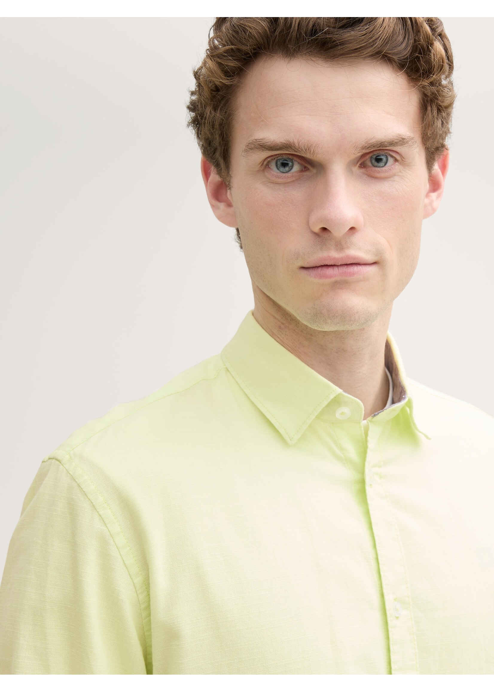 Tom Tailor Tom Tailor Regular Fit Shirt - Lime Cream Green