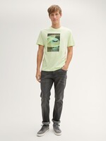 Tom Tailor Tom Tailor T-Shirt With Photo Print - Lime Cream Green