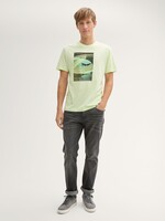 Tom Tailor Tom Tailor T-Shirt With Photo Print - Lime Cream Green