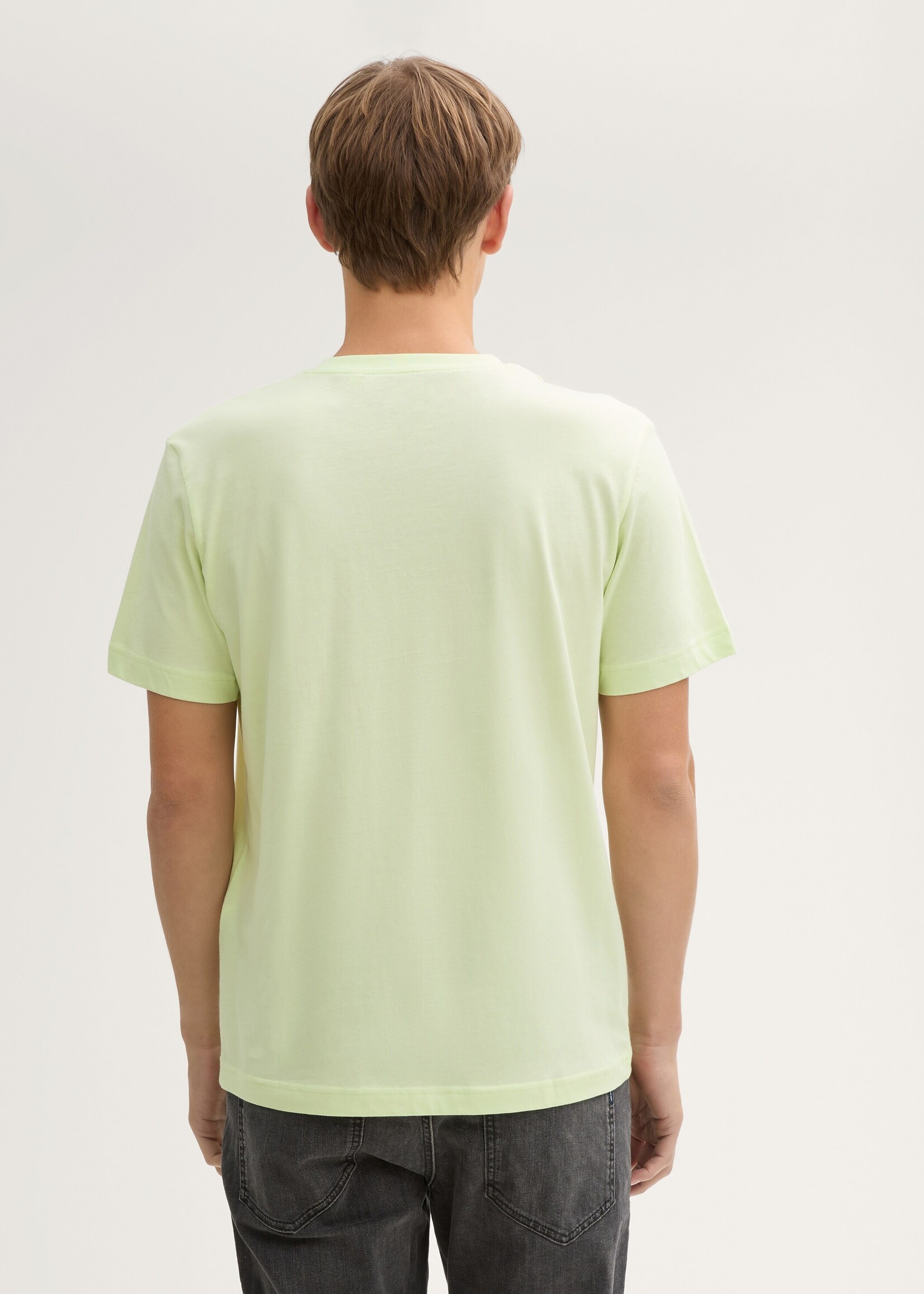Tom Tailor Tom Tailor T-Shirt Avec Imprimé Photo - Vert Citron Crème