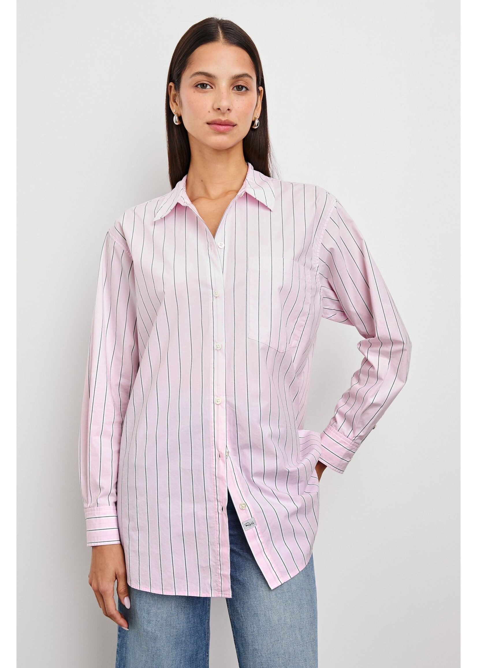 Rails Rails Elsa Shirt - Cherry Blossom Stripe