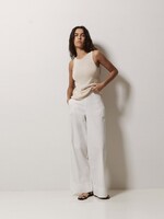Yerse Yerse Poplin Wide-Leg Trousers - White