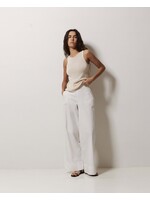 Yerse Yerse Pantalon Large En Popeline - Blanc