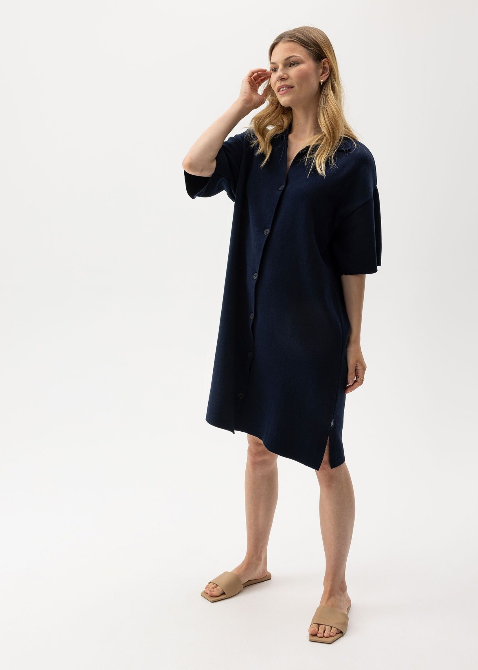 Holebrook Holebrook Robe Chemise Jane - Bleu Marine