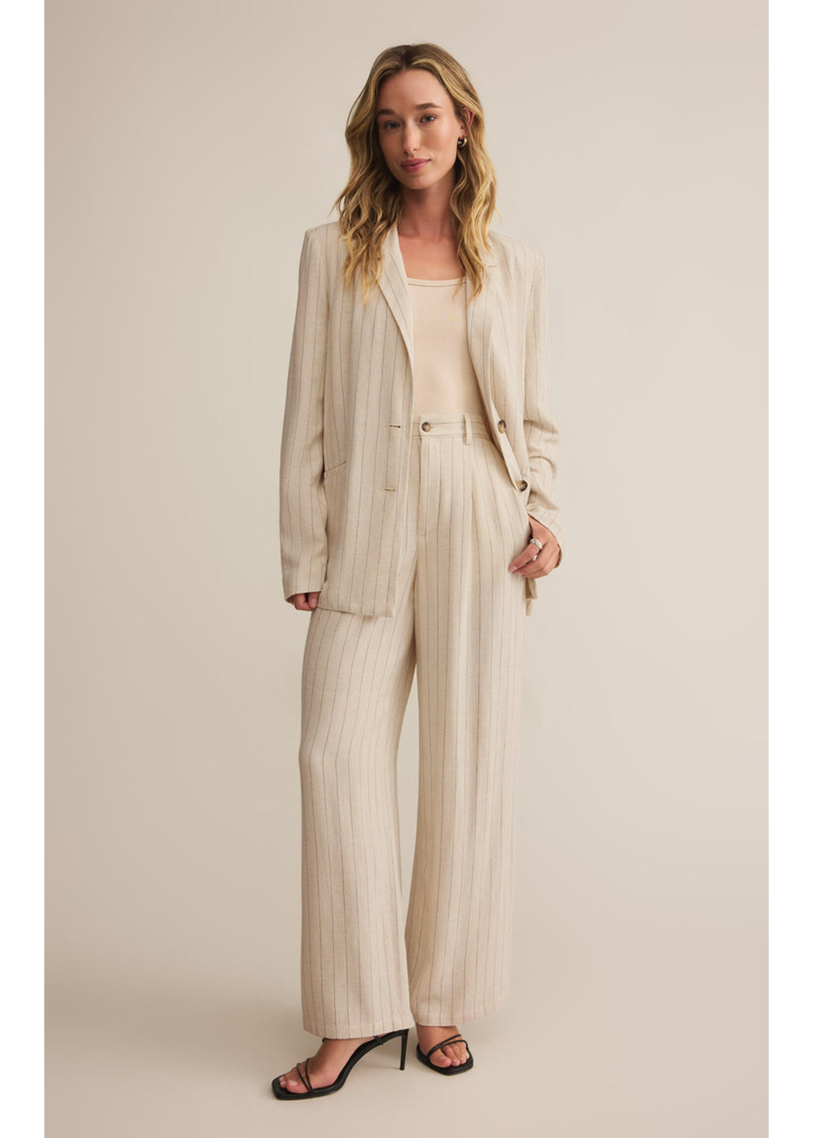 Z-Supply Z-Supply Blazer À Fines Rayures Livingston - Flax