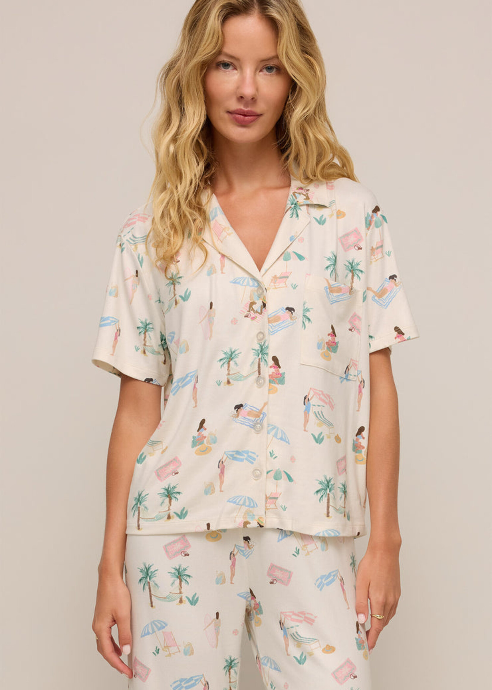 Z-Supply Z-Supply Beach Days PJ Top - Bone