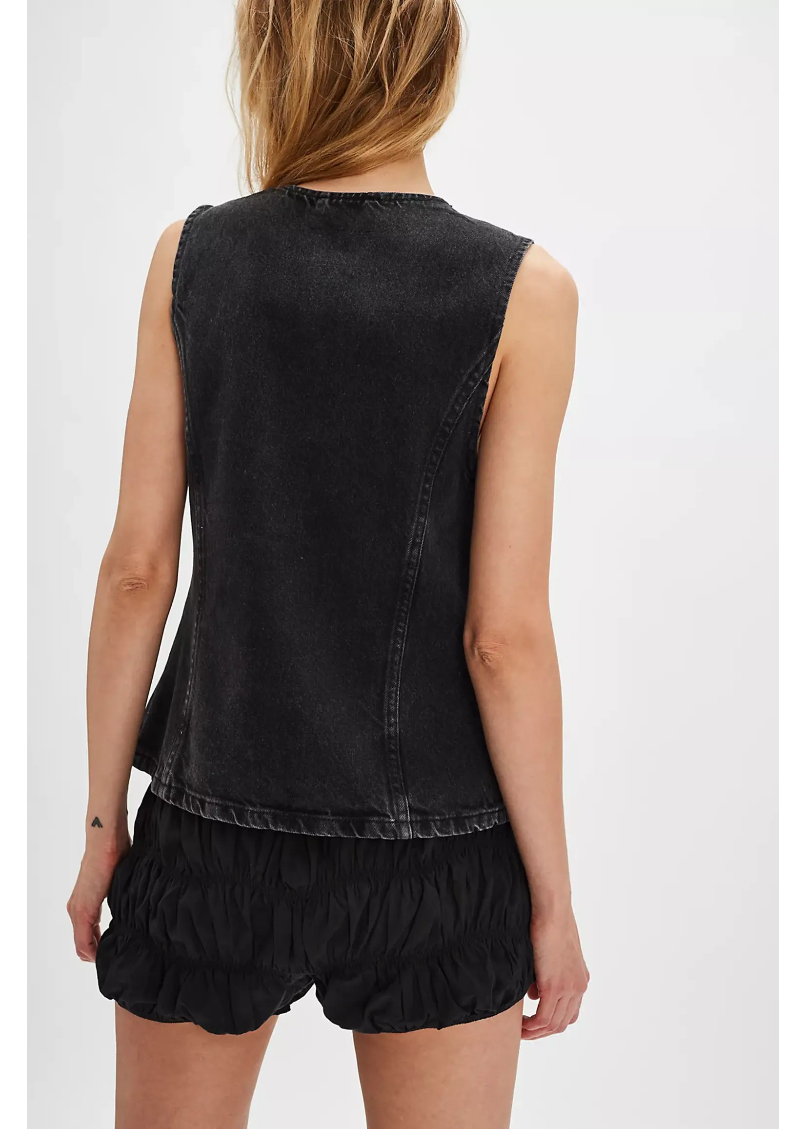 Free People Free People Gilet Aimee - Noir