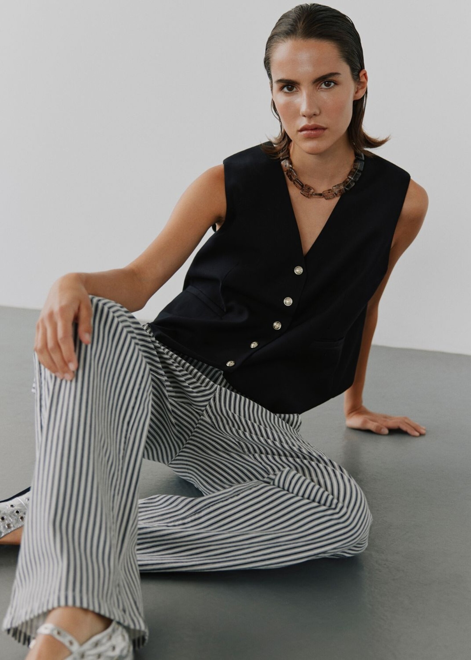 Sofie Schnoor Jeans - Black Striped