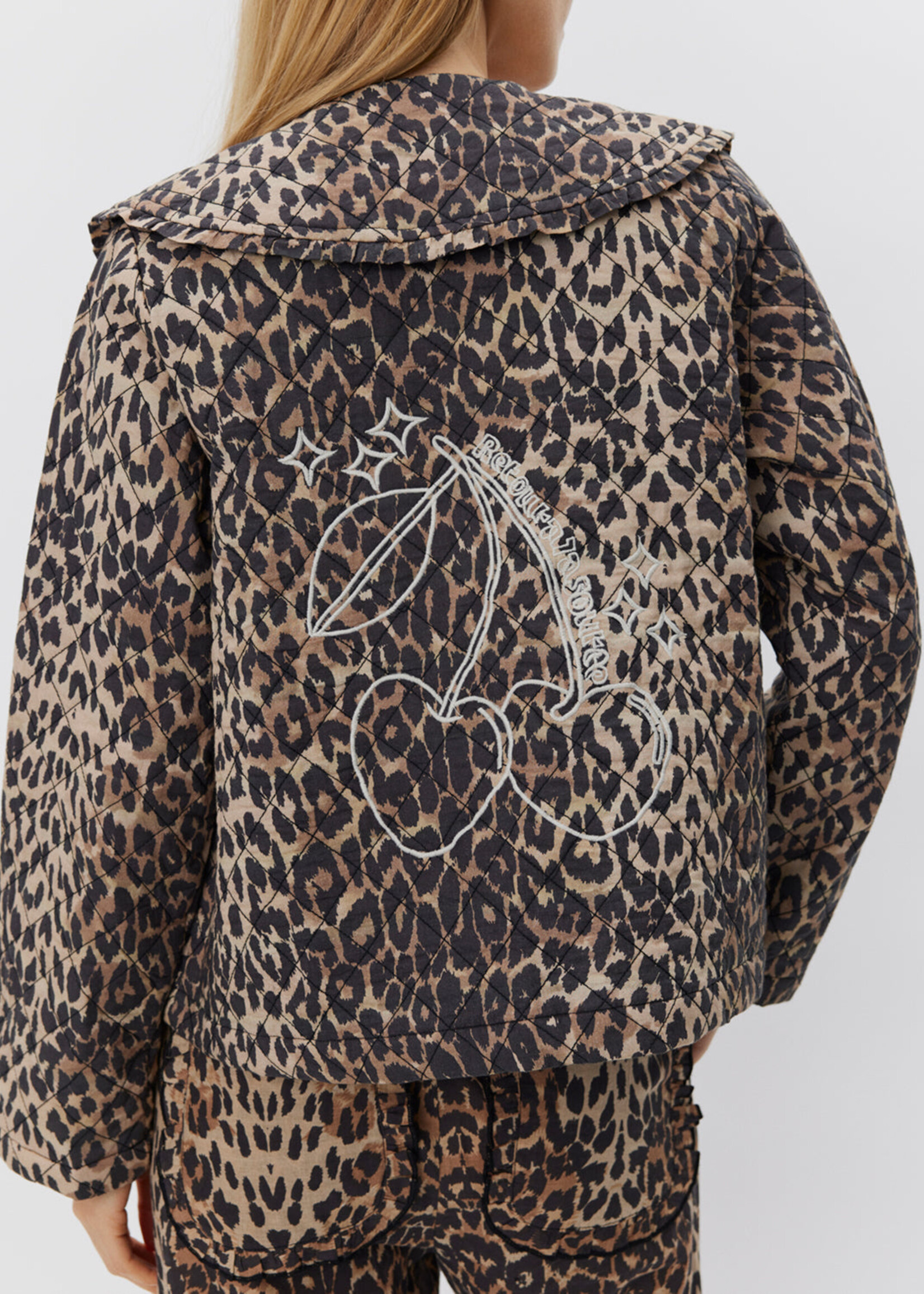 Sofie Schnoor Jacket With Bow Ties - Leopard