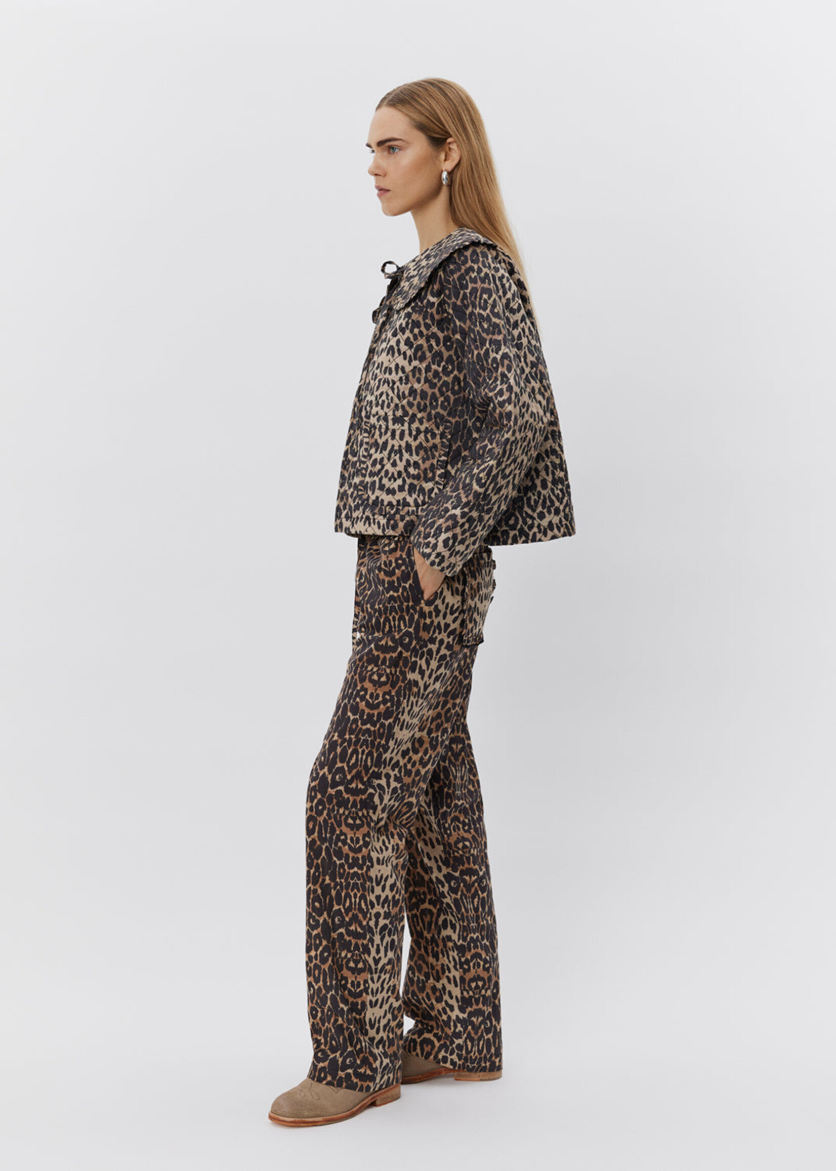 Sofie Schnoor Jacket With Bow Ties - Leopard