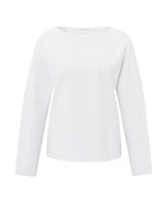 Yaya Women YAYA Long Sleeve Top With Seam Details - Blanc De Blanc