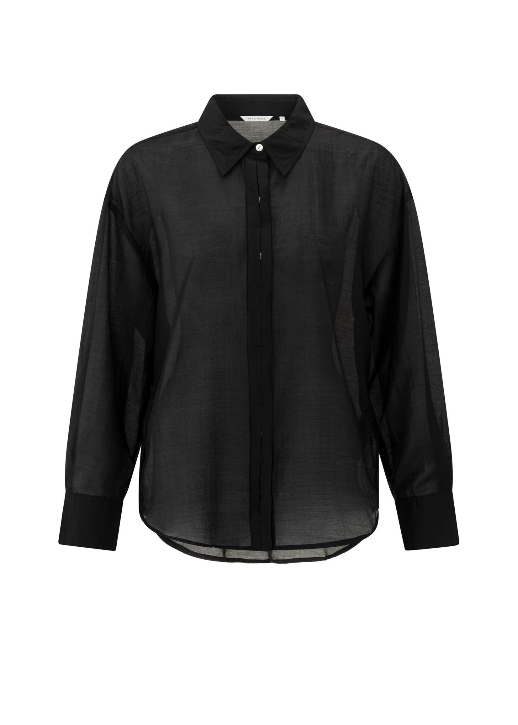 Yaya Women YAYA Chemisier Avec Détail De Patte De Boutonnage - Phantom