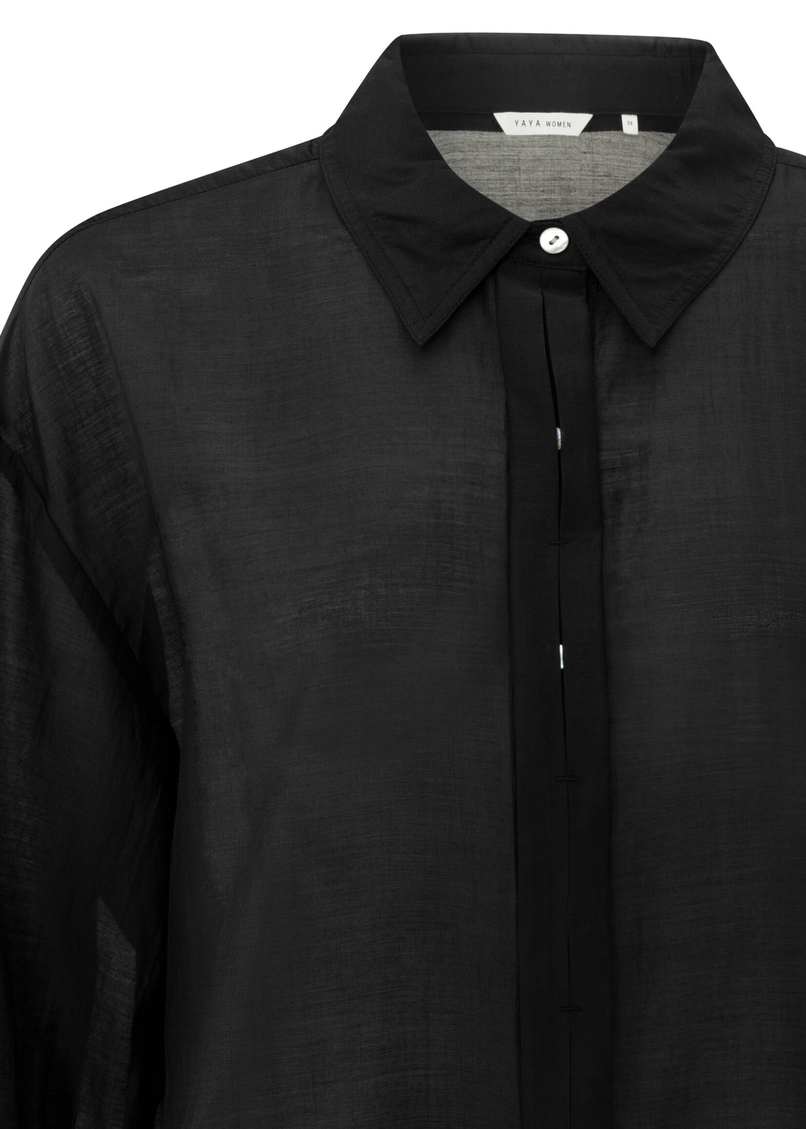 Yaya Women YAYA Blouse With Placket Detail - Phantom