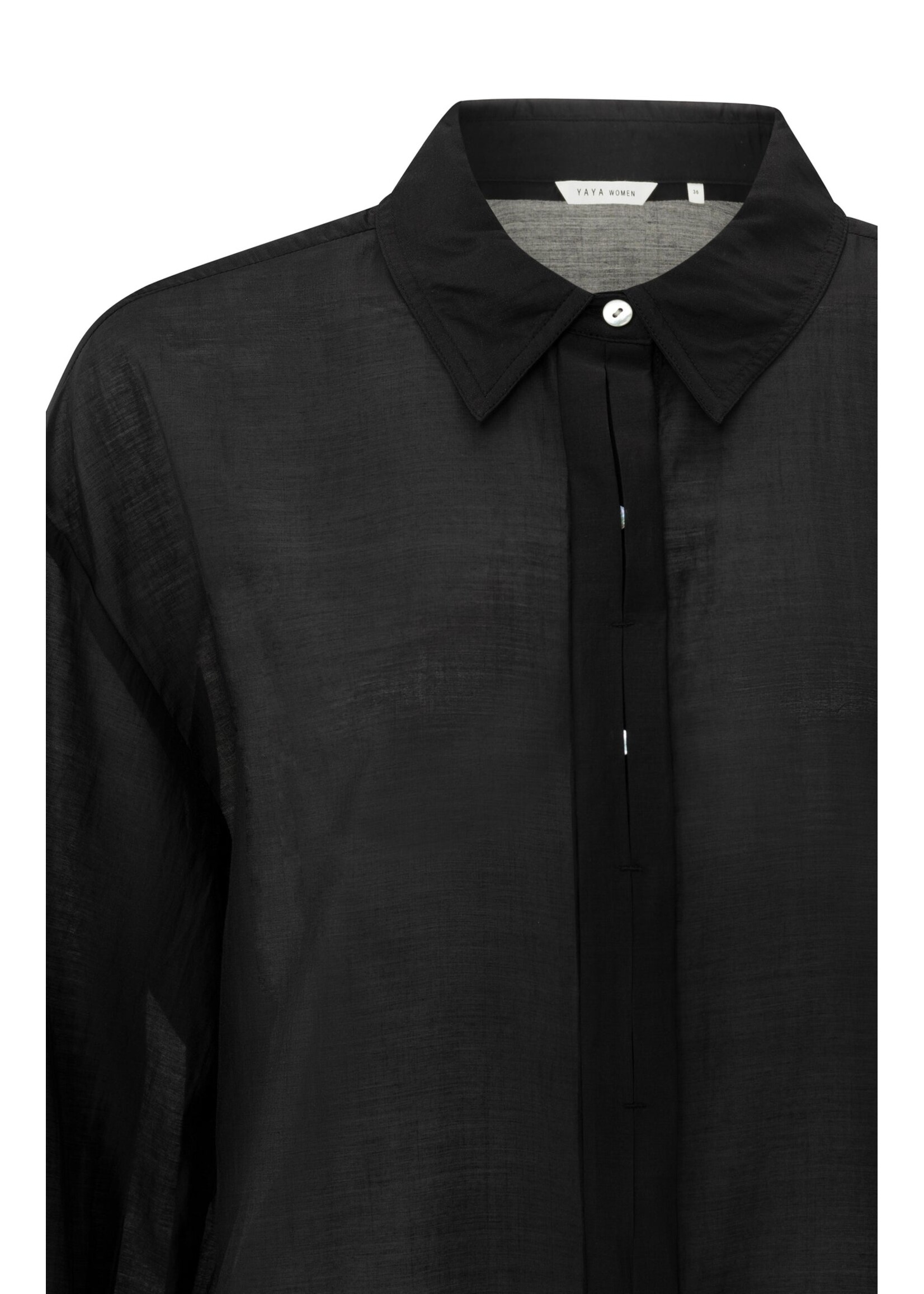 Yaya Women YAYA Blouse With Placket Detail - Phantom