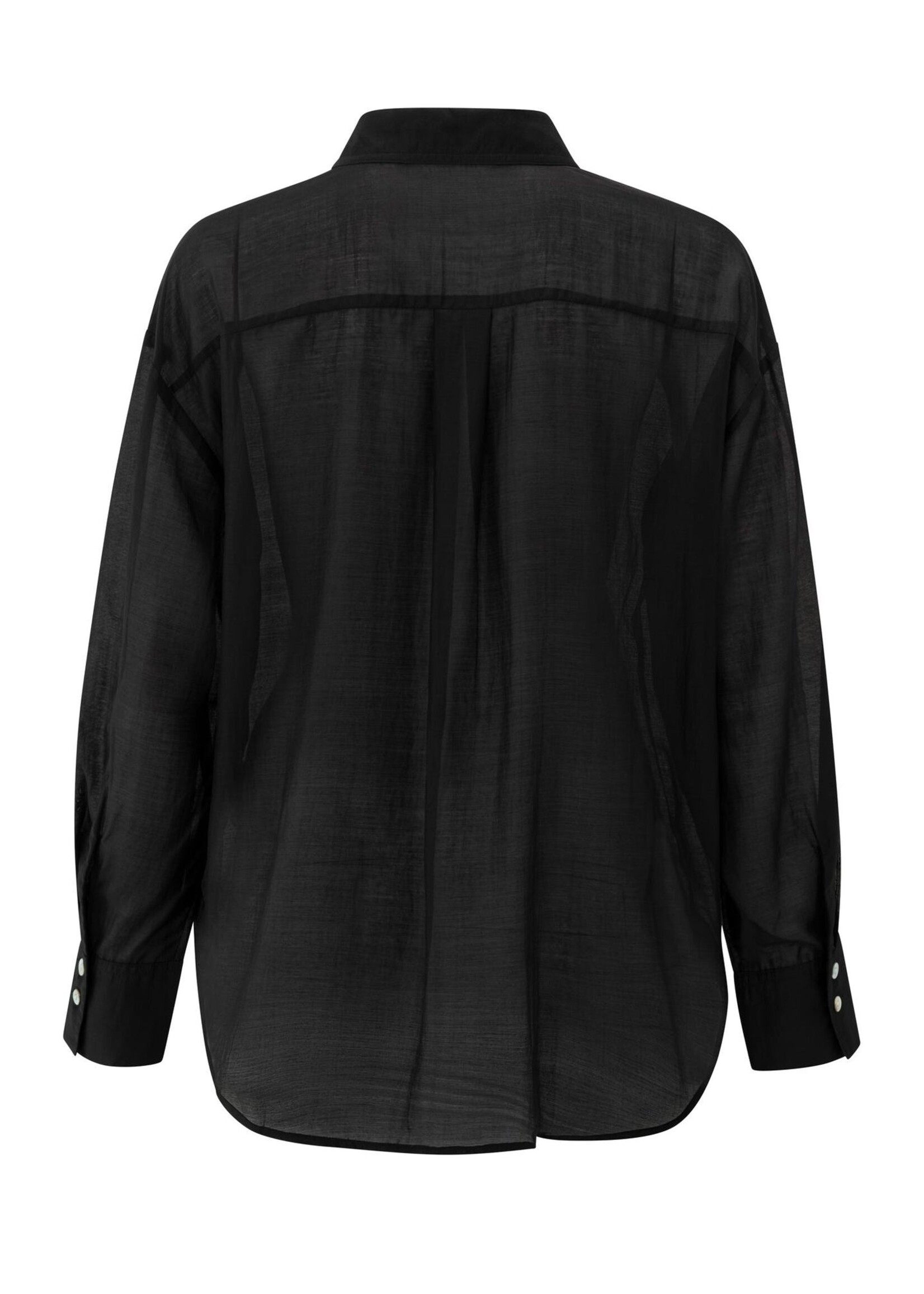 Yaya Women YAYA Blouse With Placket Detail - Phantom