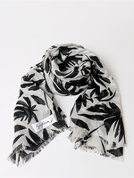 Surkana Surkana Printed Cotton Scarf - Black