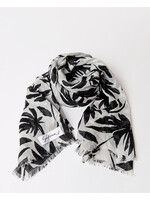 Surkana Surkana Printed Cotton Scarf - Black
