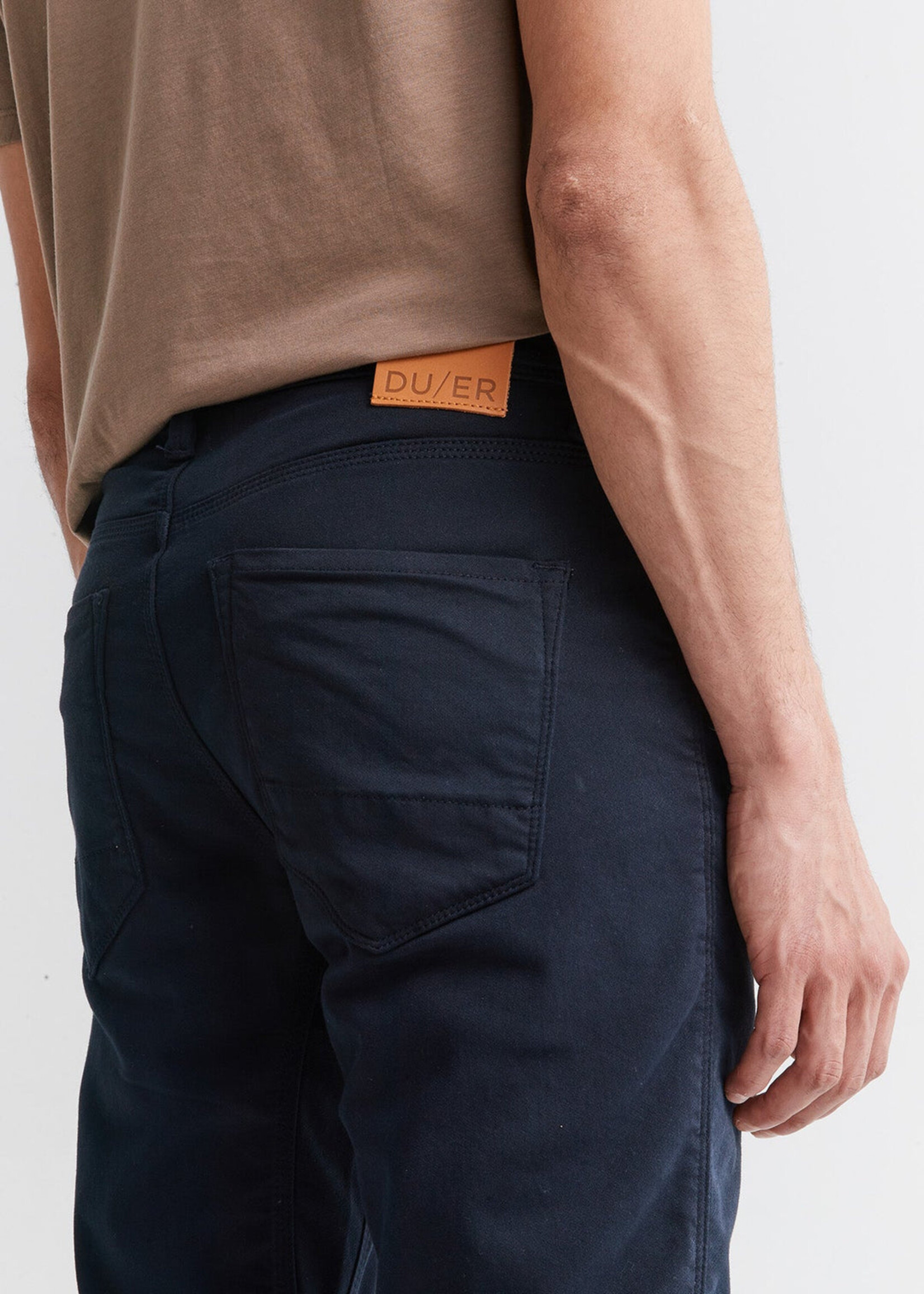 DU/ER DU/ER No Sweat Slim Jeans- Navy