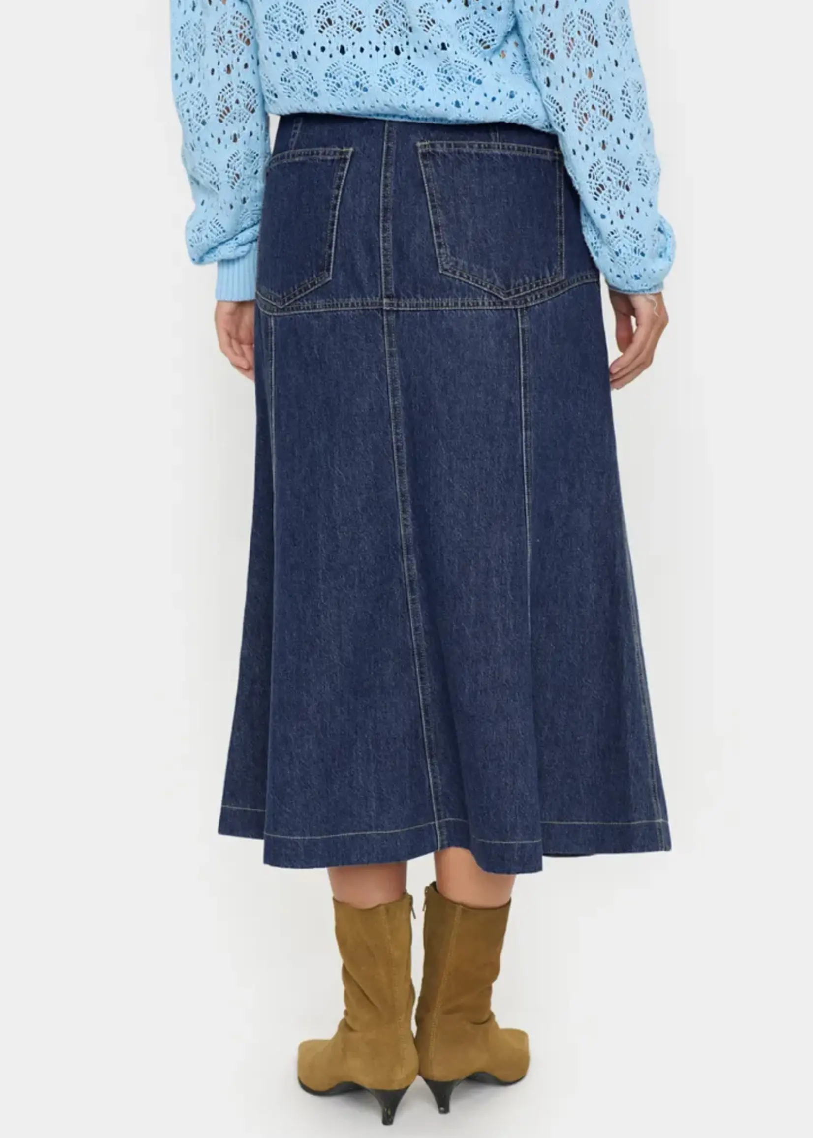 Saint Tropez Saint Tropez Joann Skirt - Medium Blue Den