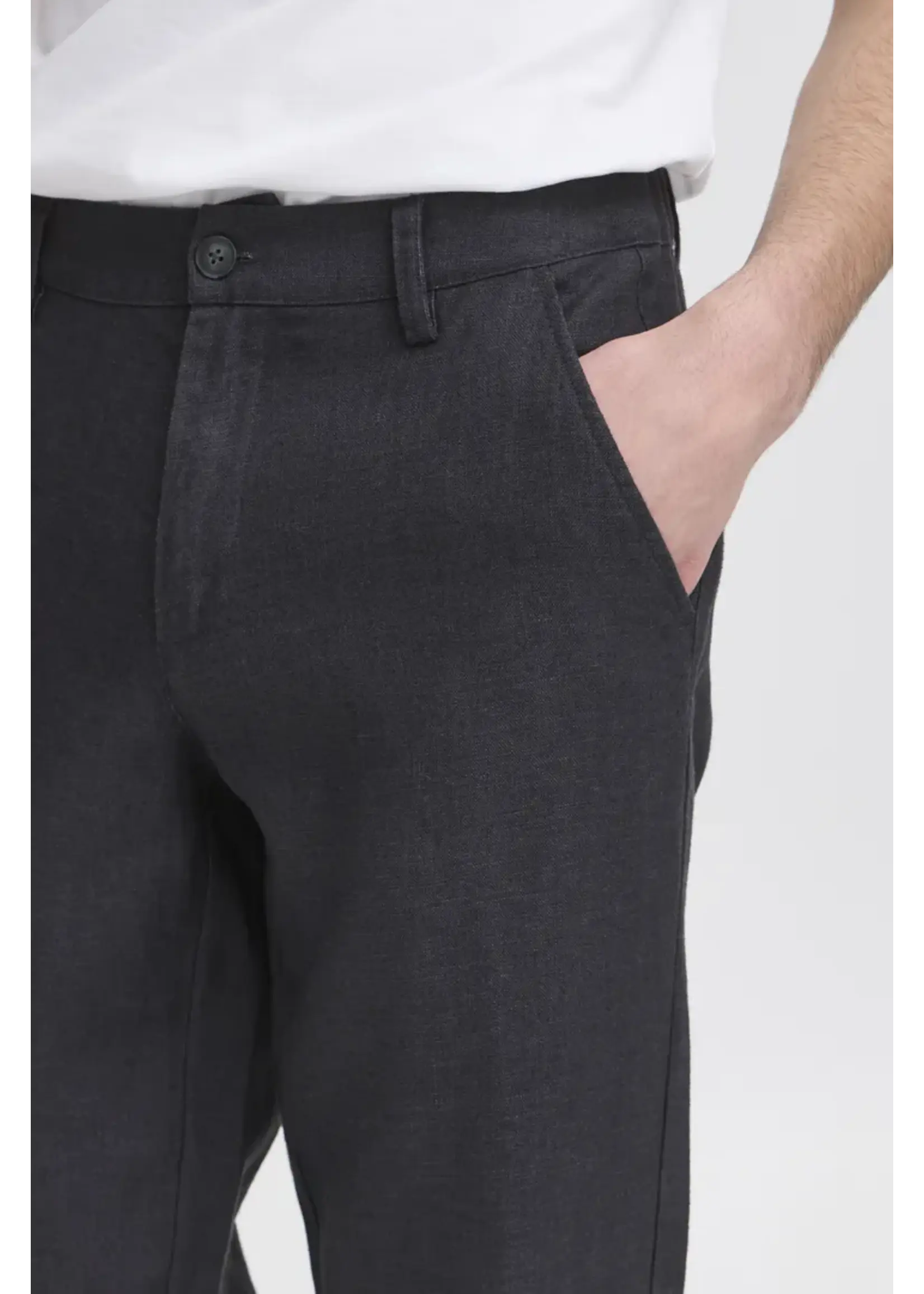 Casual Friday Casual Friday Pandrup 100% Linen Pants - Black Beauty