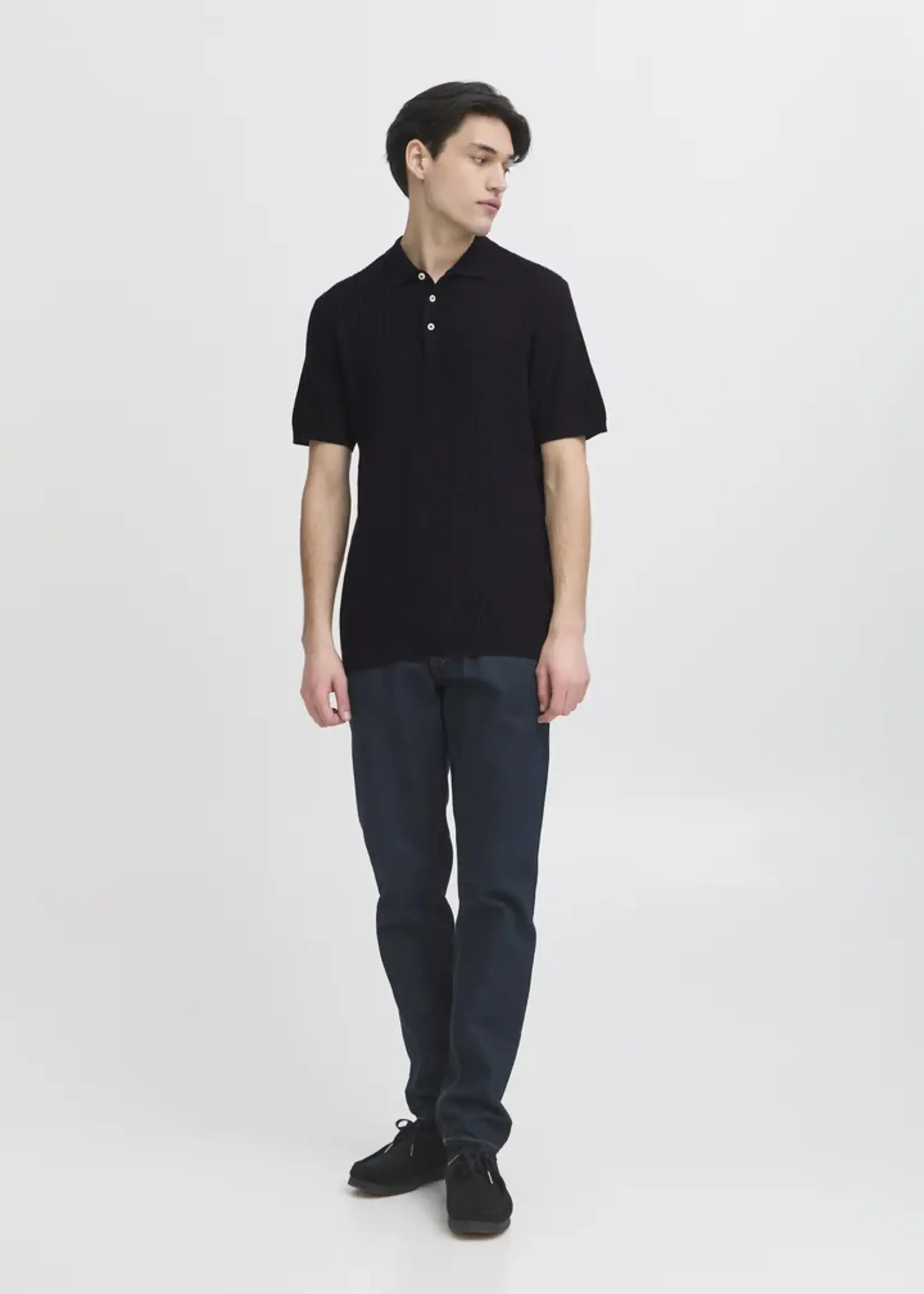Casual Friday Casual Friday Karl Structured Knit Polo - Dark Navy