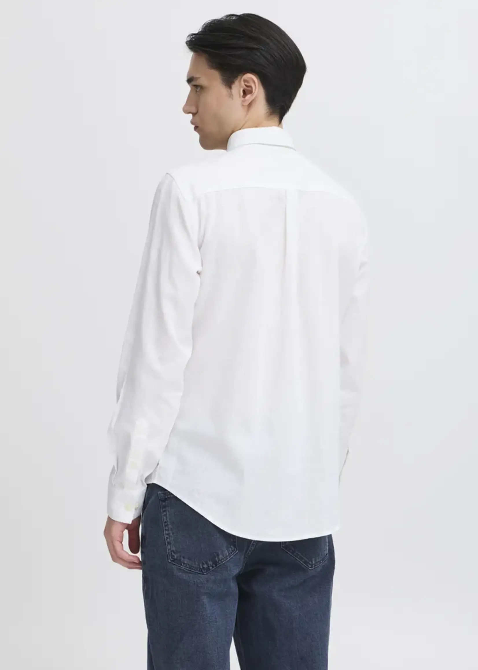 Casual Friday Casual Friday Anton BD LS Linen Mix Shirt - Snow White