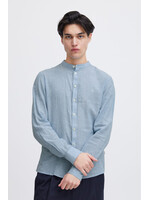 Casual Friday Casual Friday Chemise Melange De Lin  Anton Col Mao - Silver Lake Blue