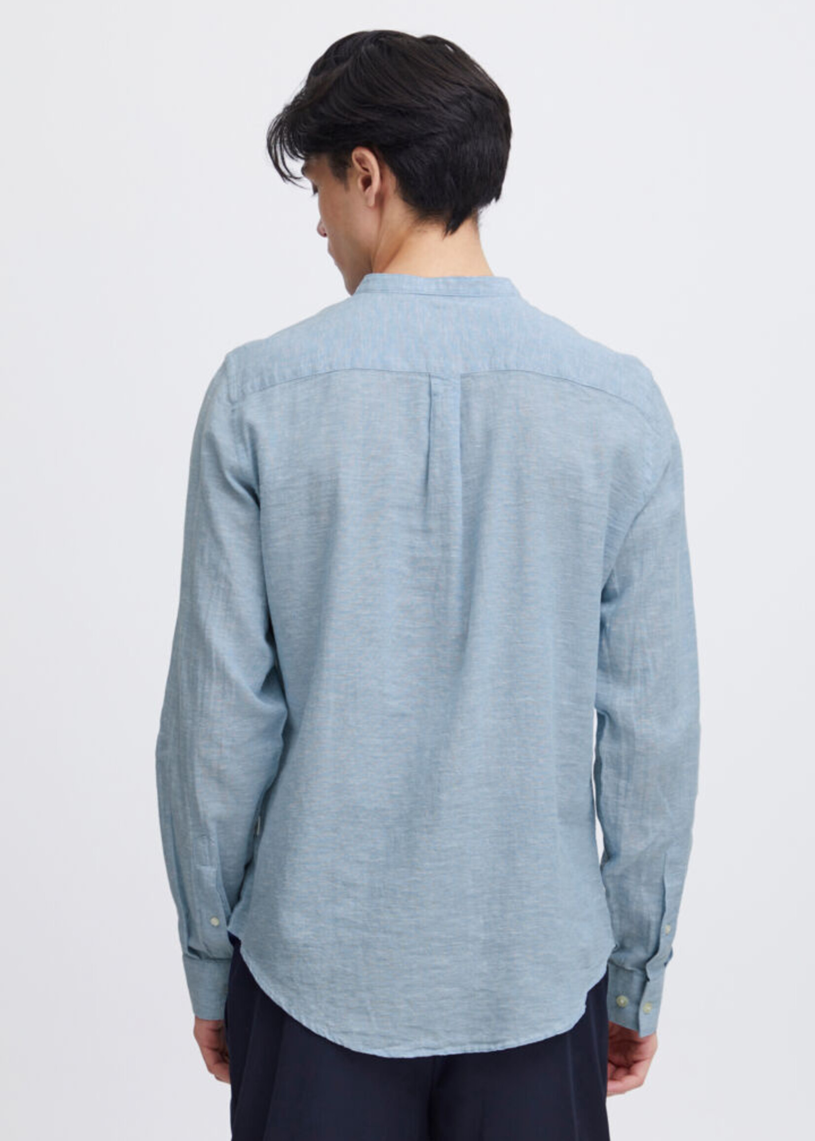Casual Friday Casual Friday Anton CC LS Linen Mix Shirt - Silver Lake Blue