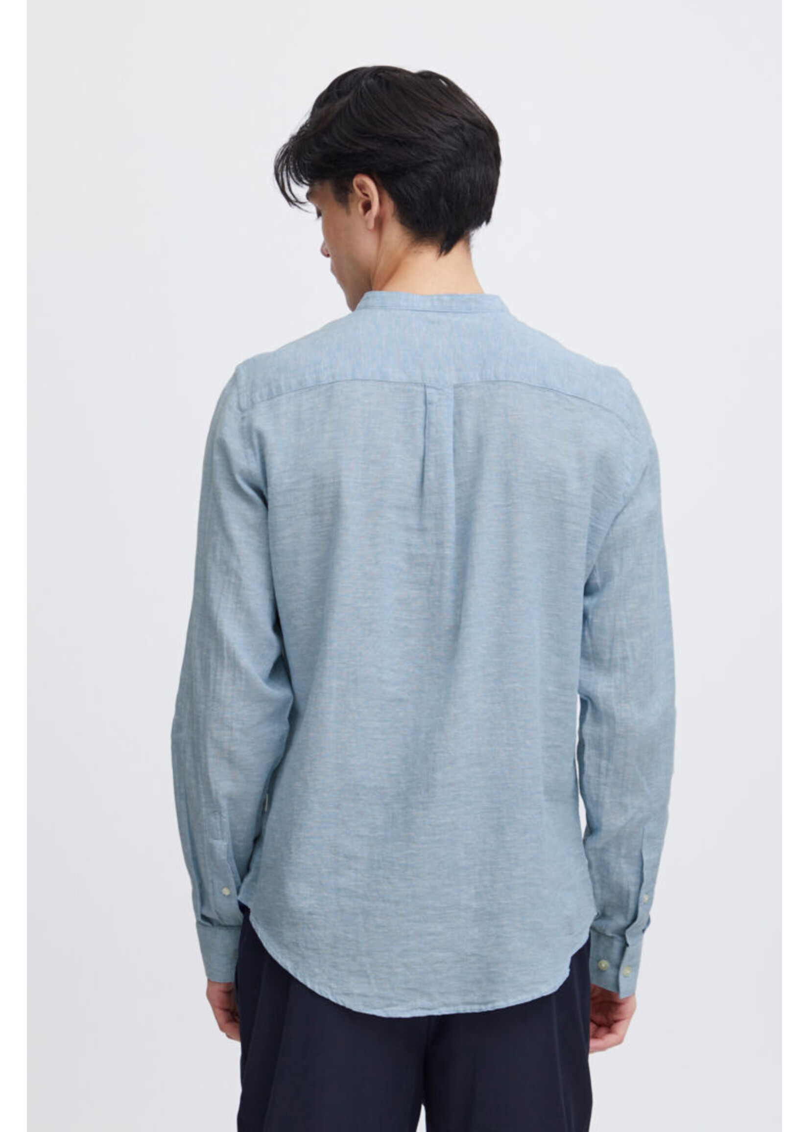 Casual Friday Casual Friday Anton CC LS Linen Mix Shirt - Silver Lake Blue