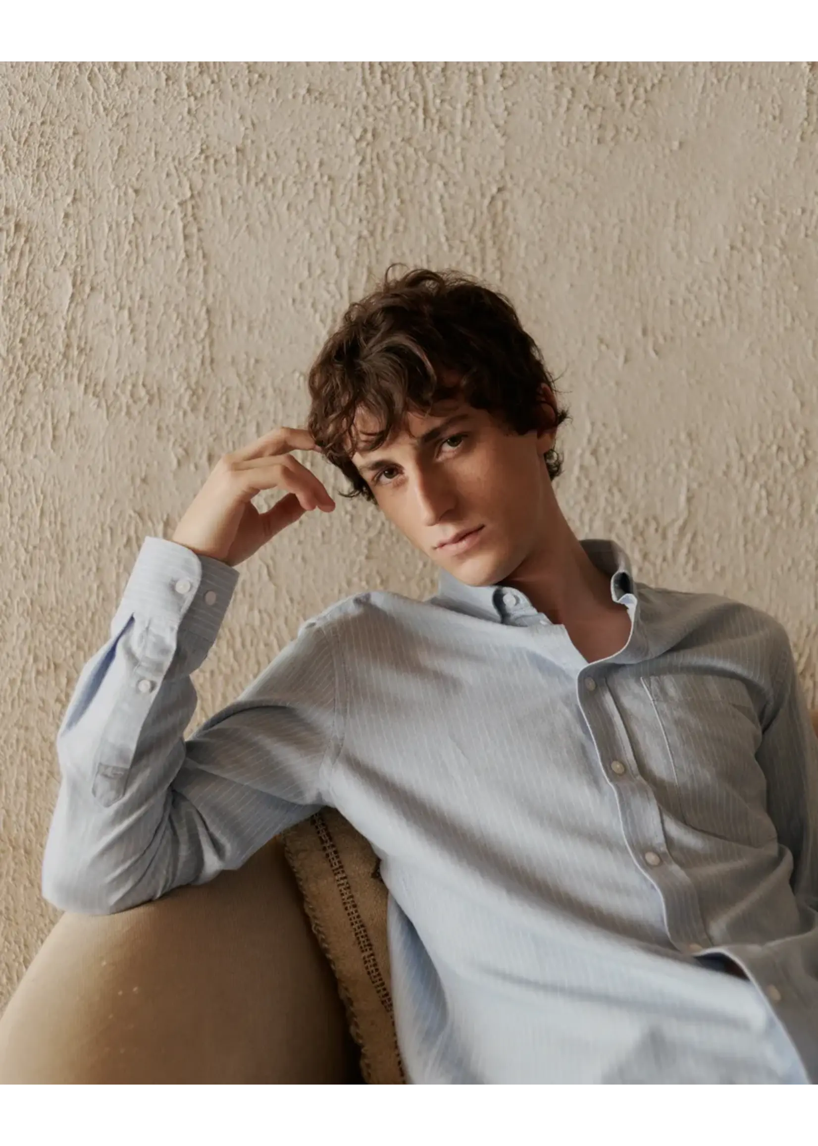 Casual Friday Casual Friday Chemise A Rayures Vincent  - Blue Bell