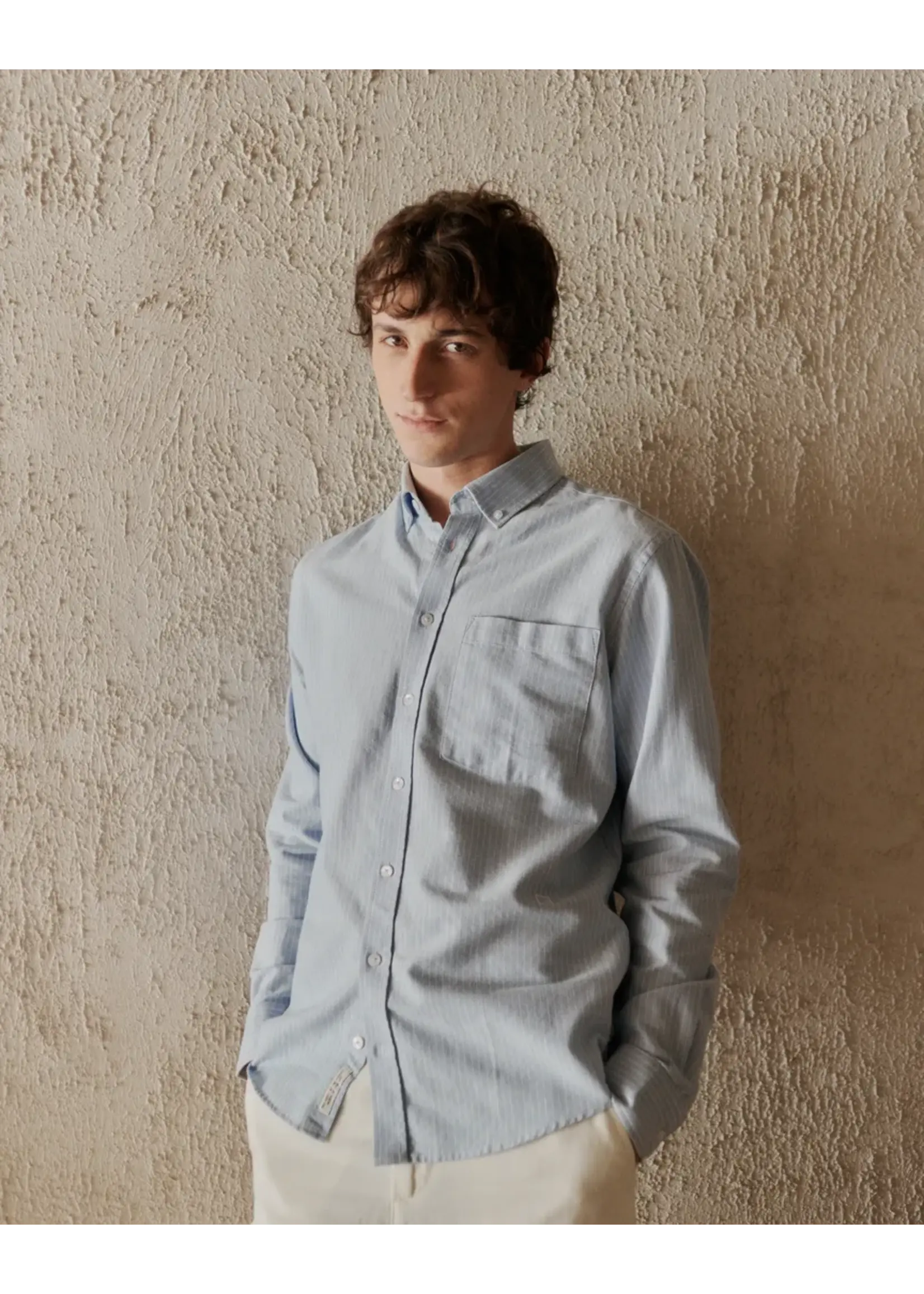 Casual Friday Casual Friday Chemise A Rayures Vincent  - Blue Bell