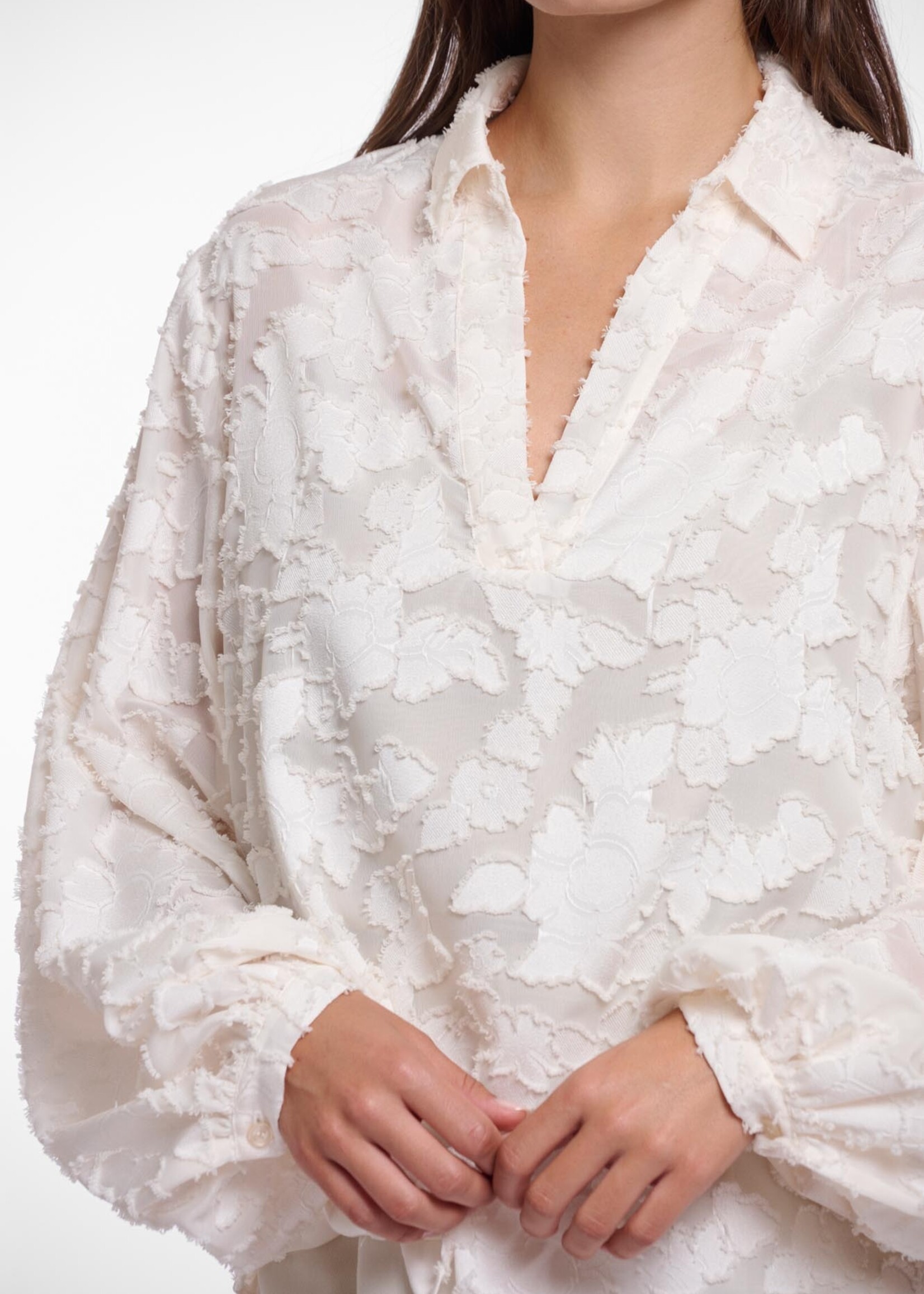 Rino & Pelle Rino & Pelle Holda Long Sleeve Blouse - Snow White
