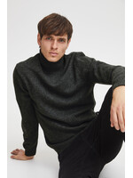 Casual Friday Casual Friday Karl Roll Bounty Knit Pullover - Pewter Mix