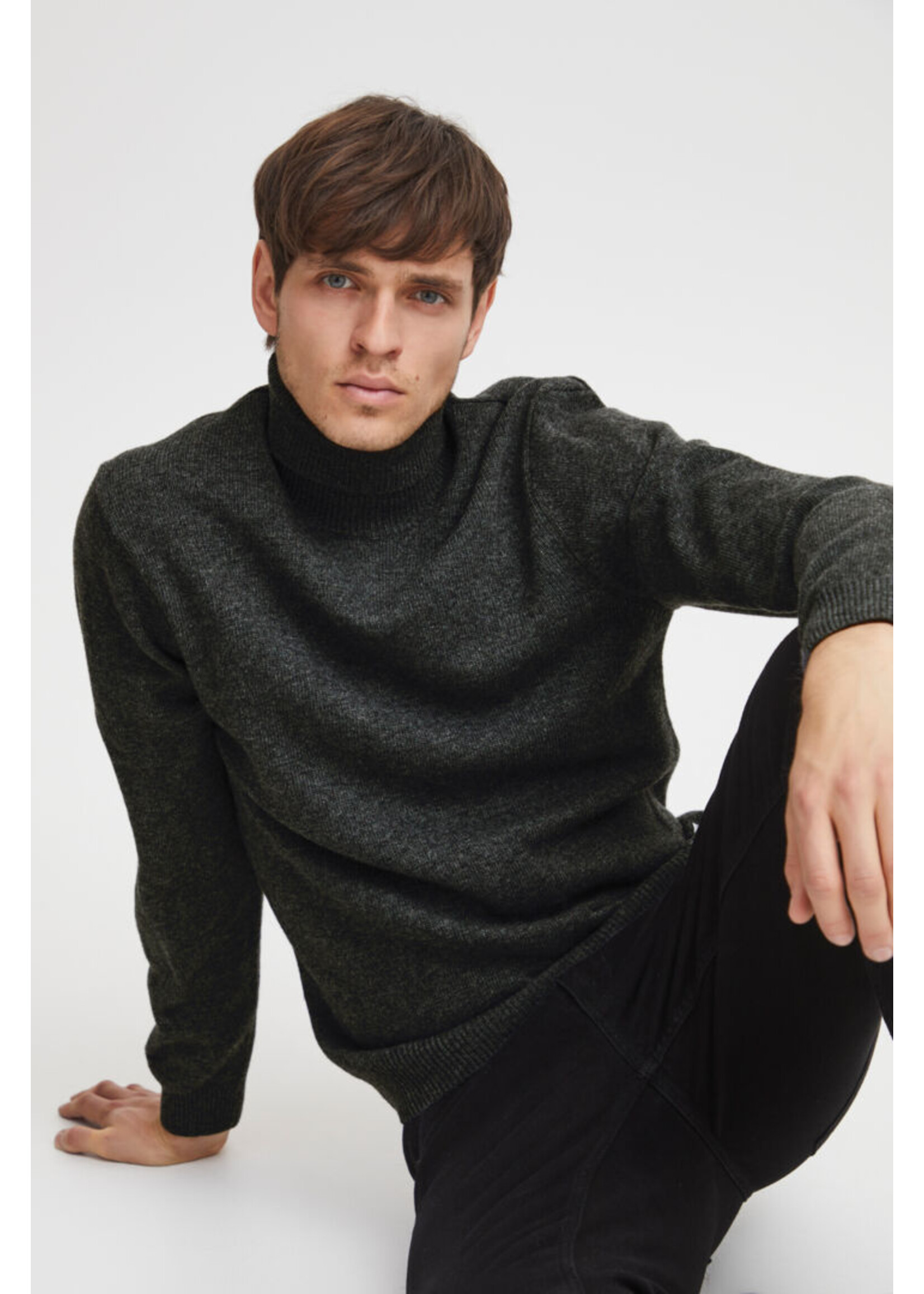 Casual Friday Casual Friday Karl Roll Bounty Knit Pullover - Pewter Mix
