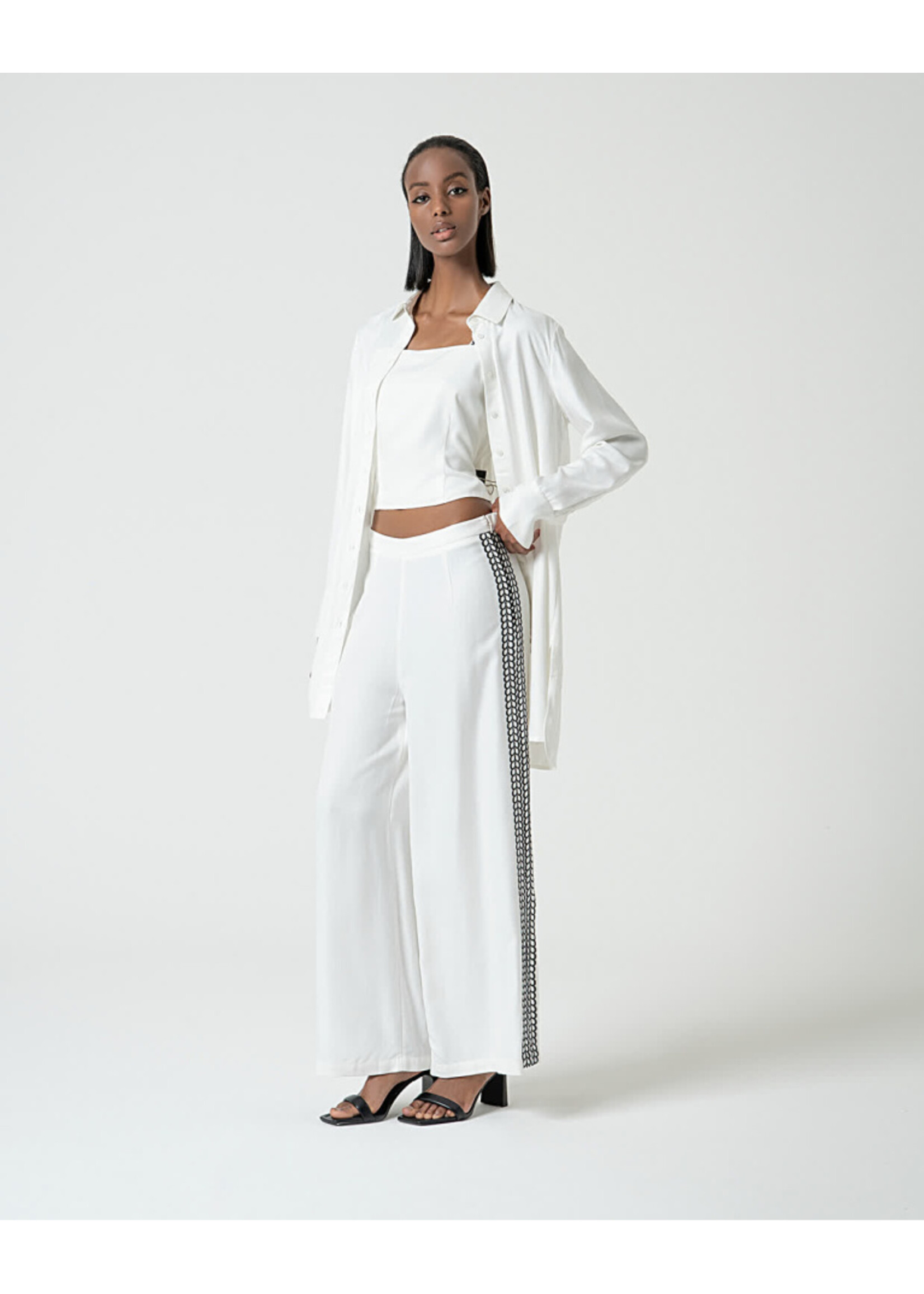 Surkana Surkana Loose-Fitting Shirt With Vents - White