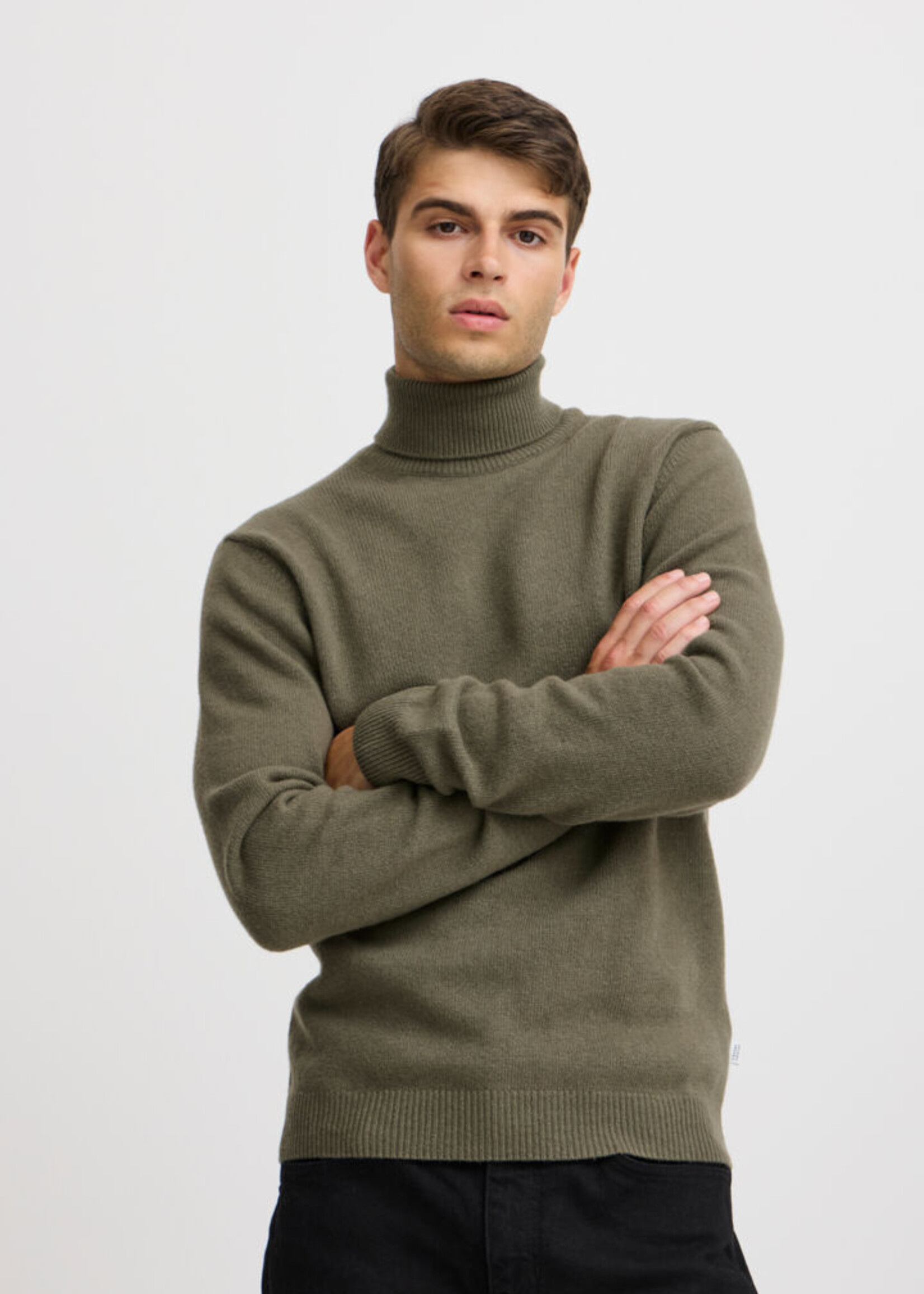 Casual Friday Casual Friday Karl Roll Neck Bounty Knit Pullover - Olivine