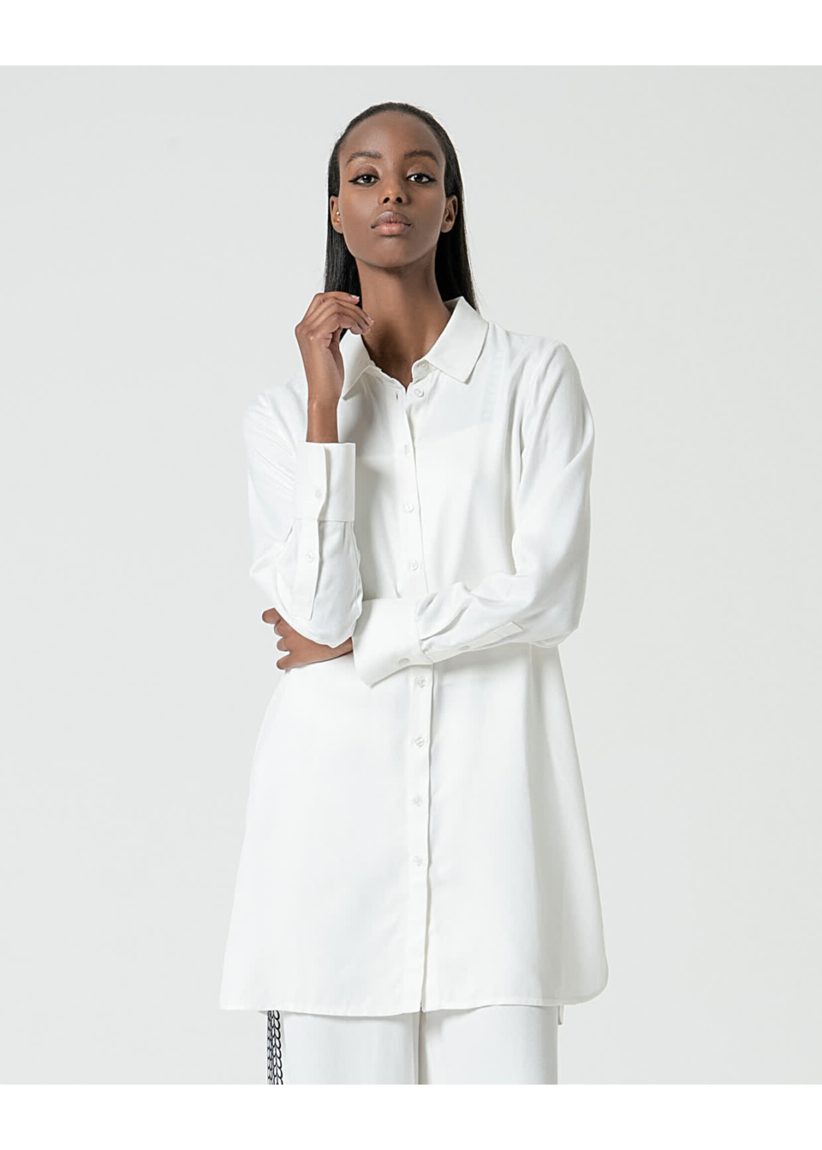 Surkana Surkana Loose-Fitting Shirt With Vents - White