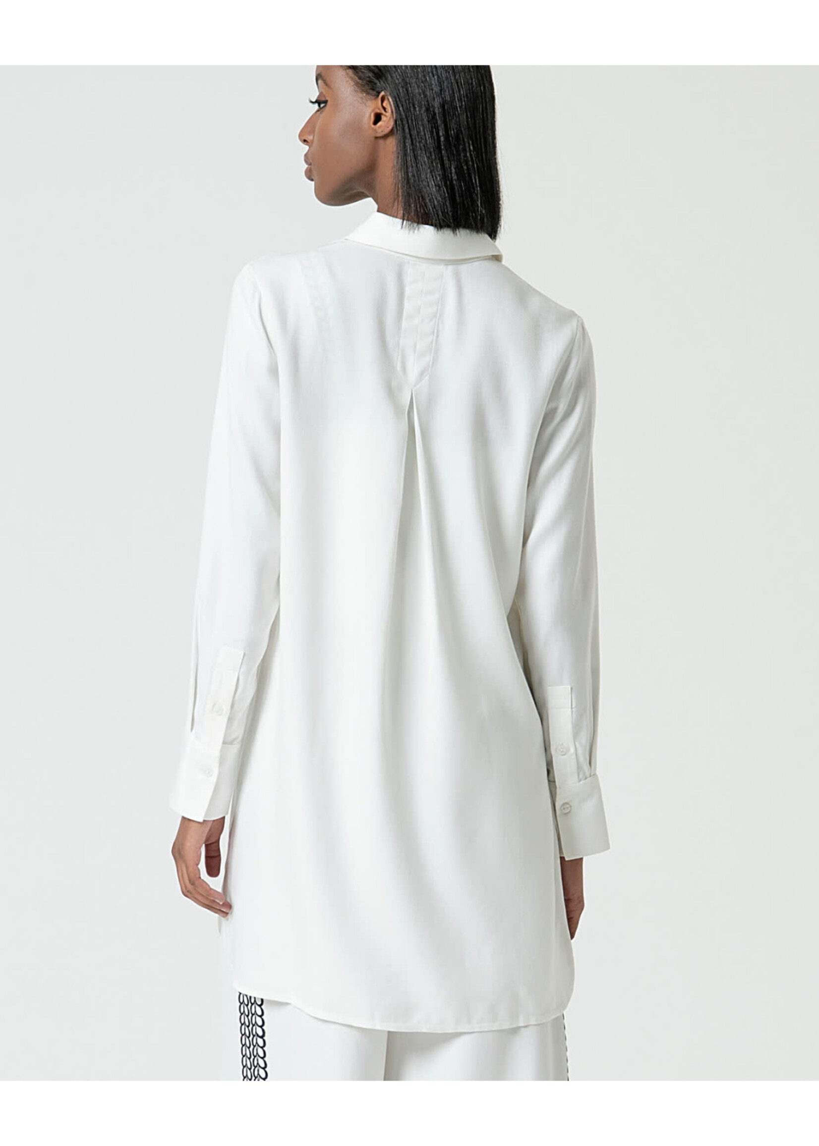 Surkana Surkana Chemise Ample Avec Fentes - Blanc