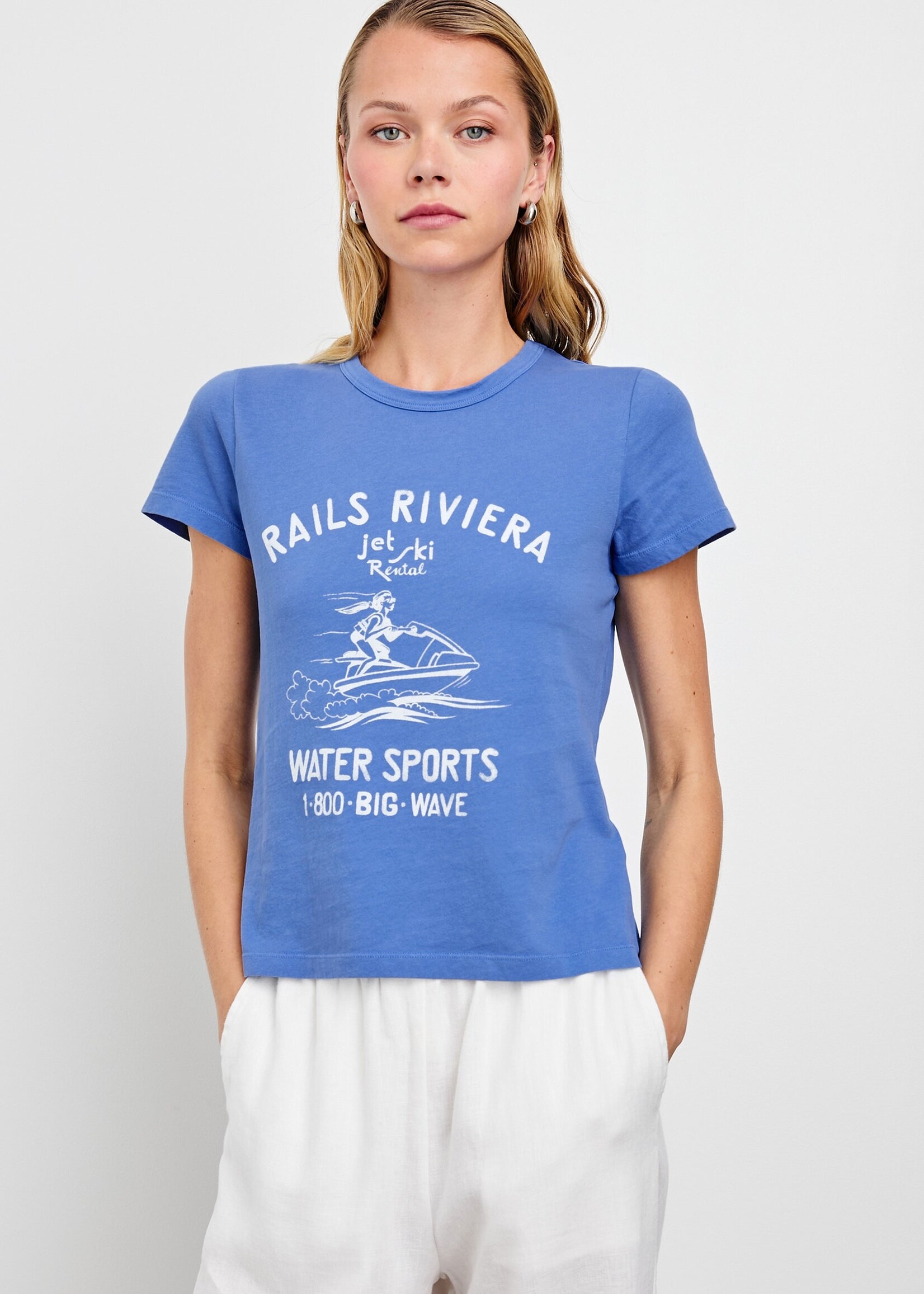 Rails Rails Fitted Crew T-Shirt - Rails Riviera