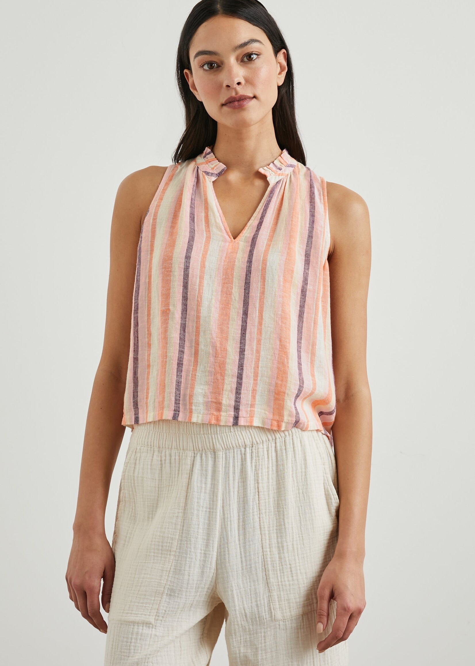 Rails Rails Christy Top - Papaya Stripe
