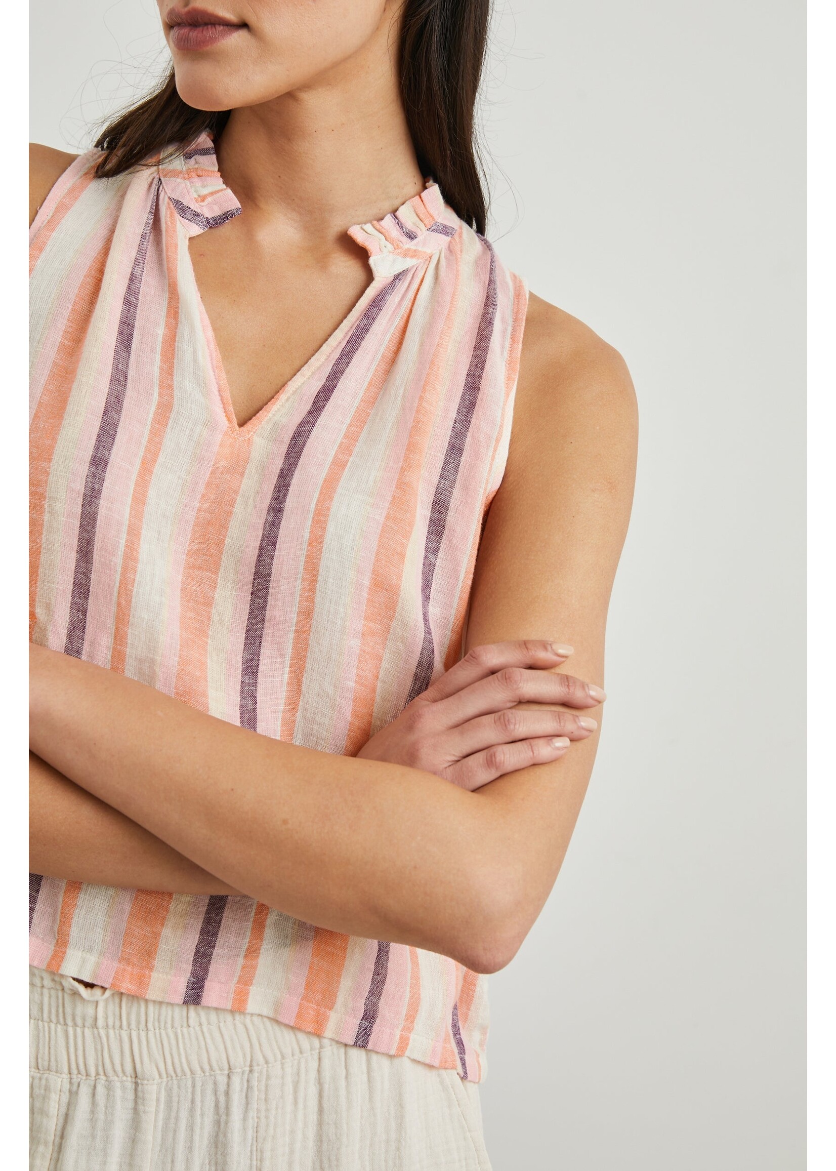 Rails Rails Christy Top - Papaya Stripe