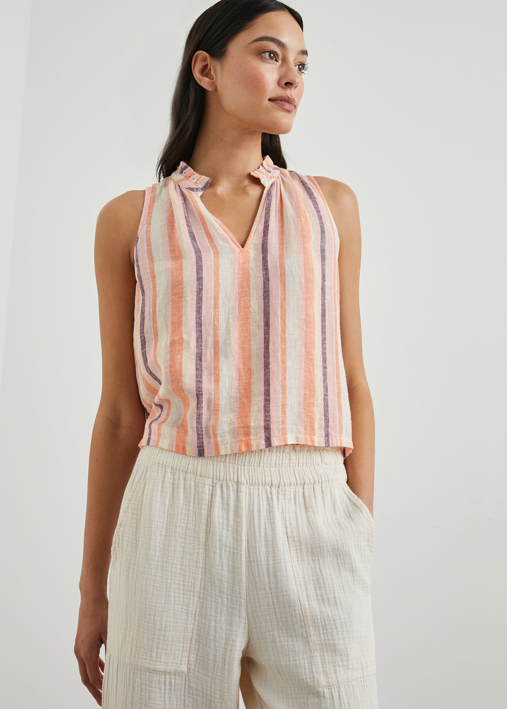 Rails Rails Haut Christy - Papaya Stripe