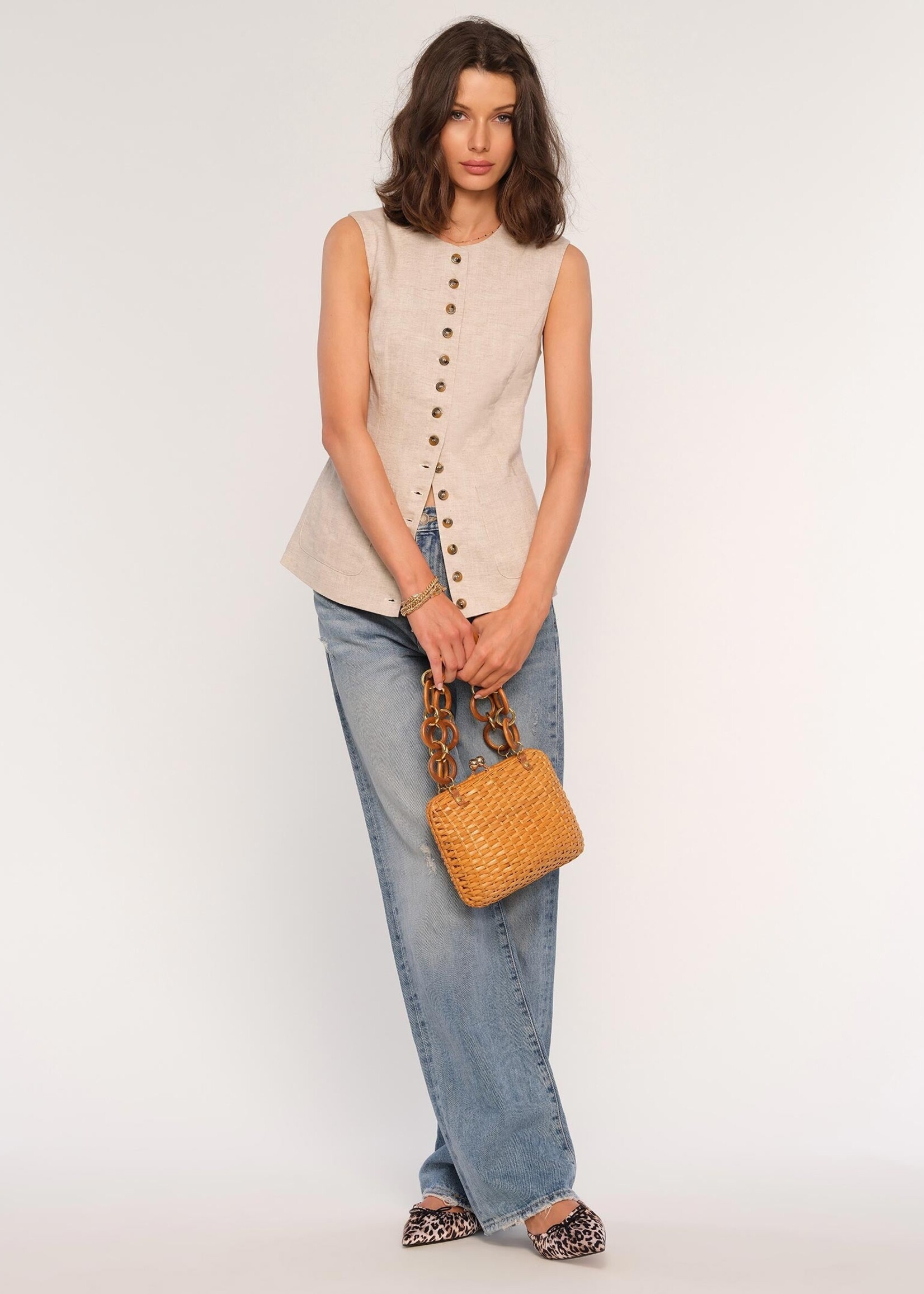 Heartloom HL Josette Vest - Ecru