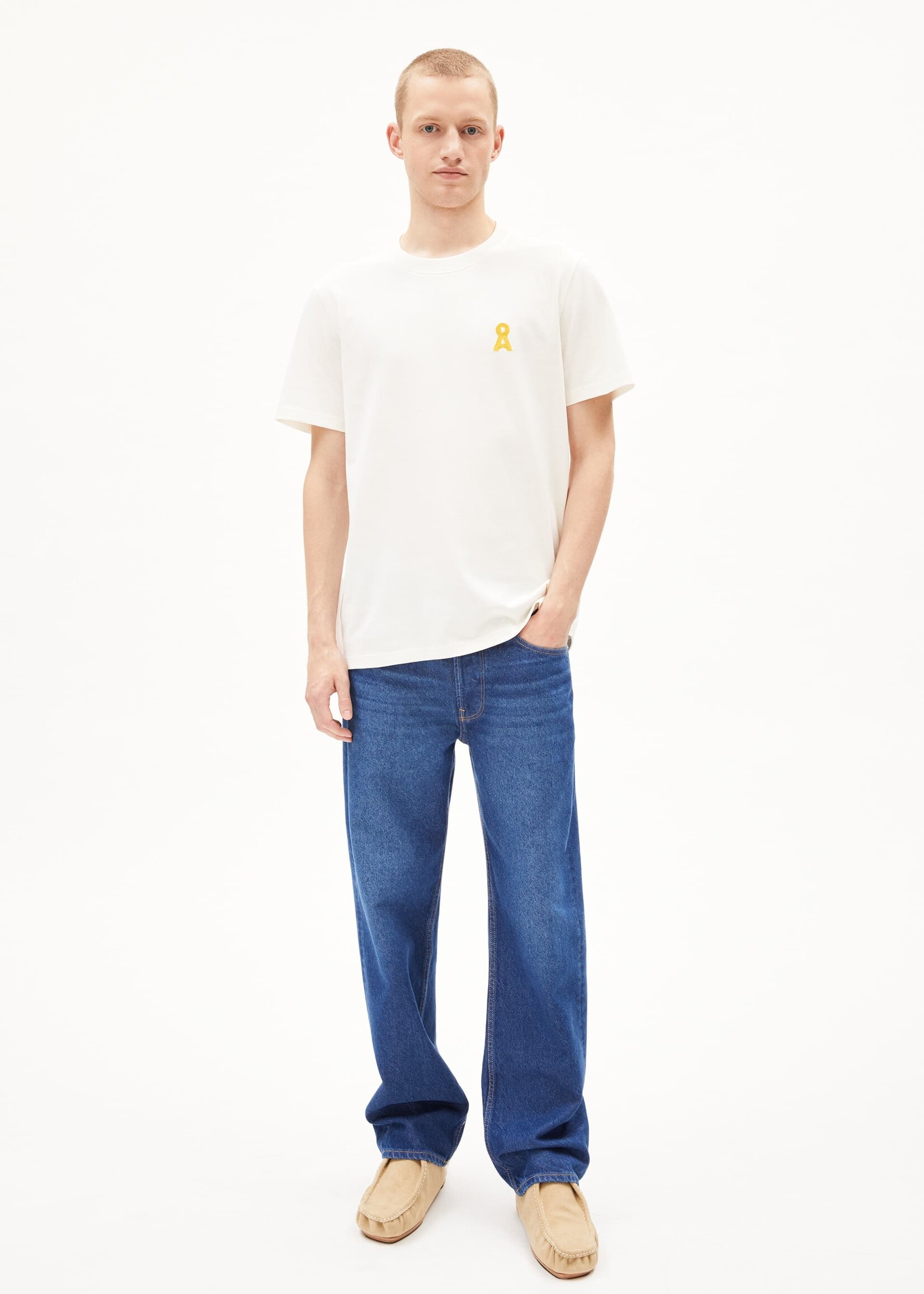 Armedangels Armedangels Maarkos Iconic Shirt - Light Oatmilk