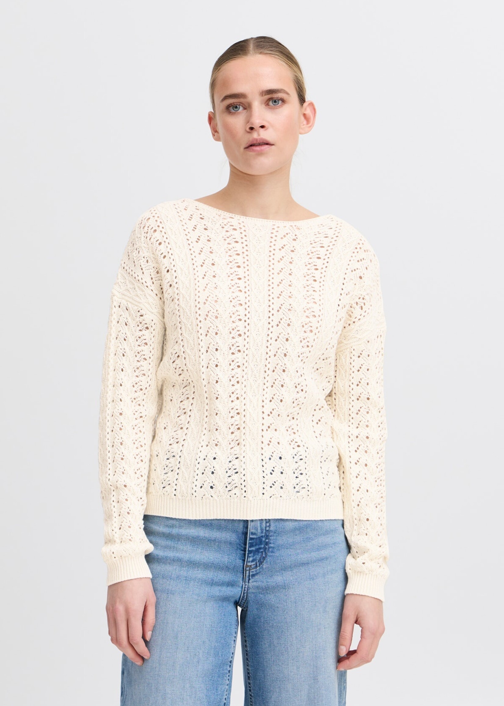 ICHI ICHI IHBesiane Knitted Pullover - Birch