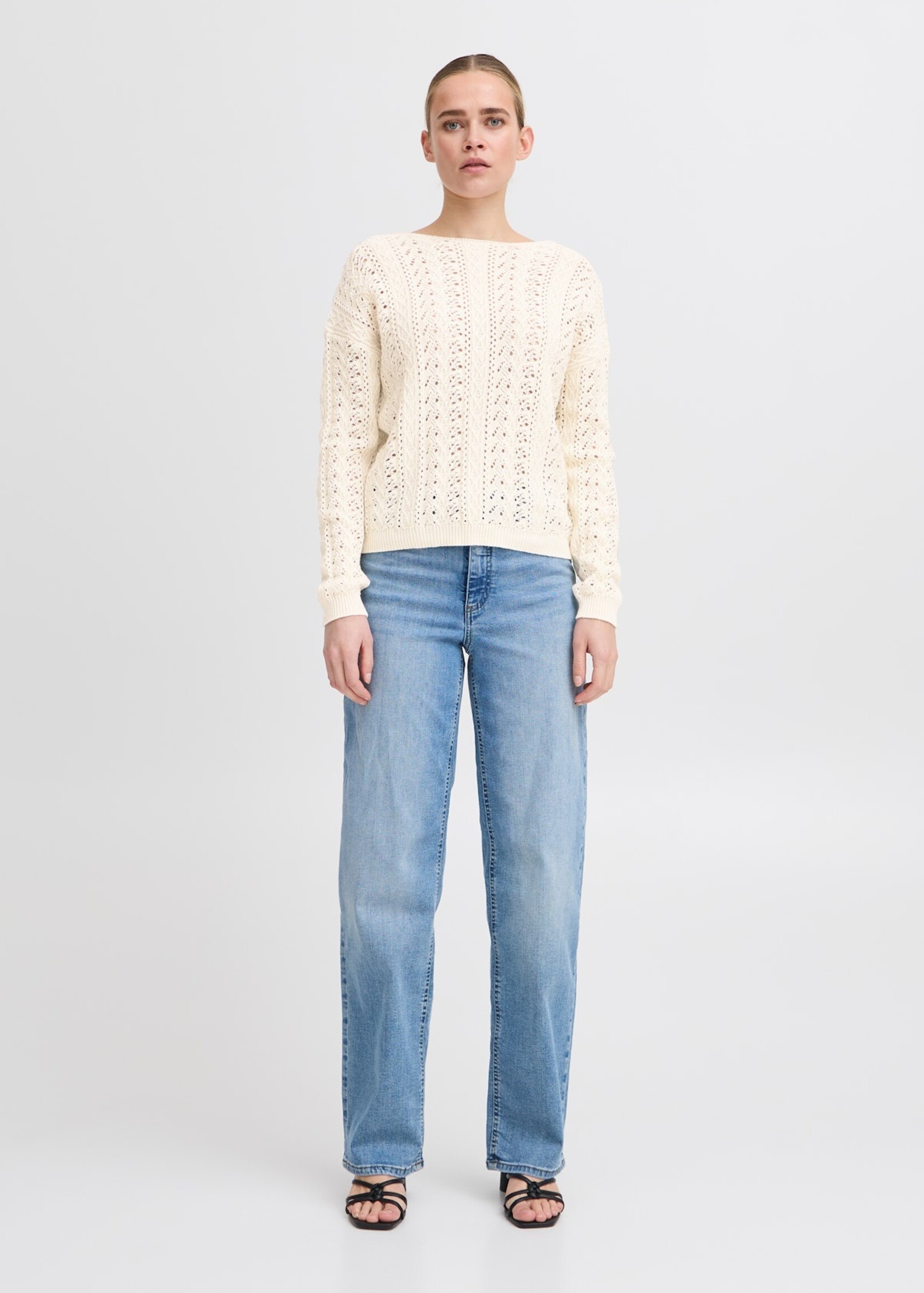 ICHI ICHI IHBesiane Knitted Pullover - Birch