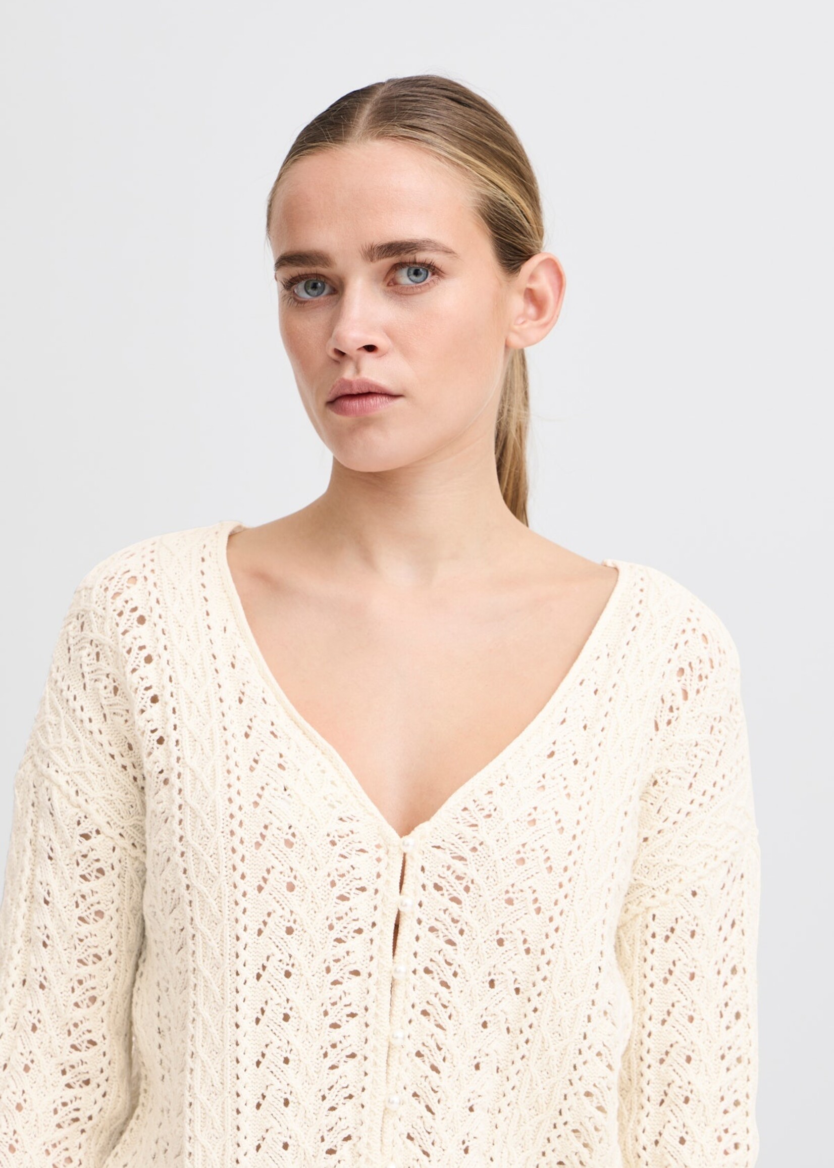 ICHI ICHI IHBesiane Knitted Pullover - Birch