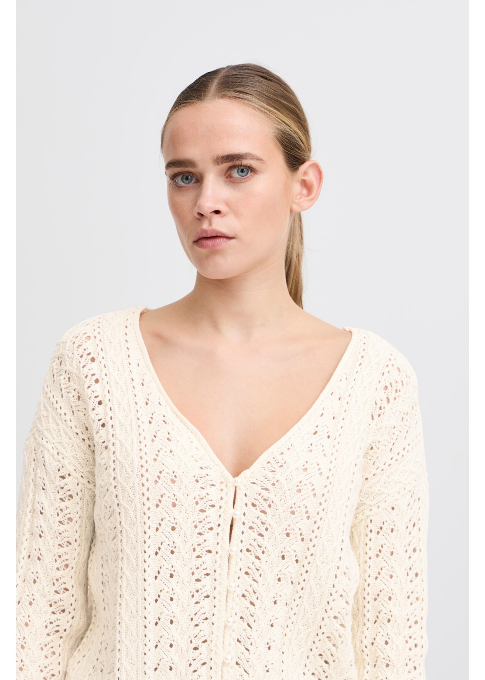 ICHI ICHI IHBesiane Knitted Pullover - Birch